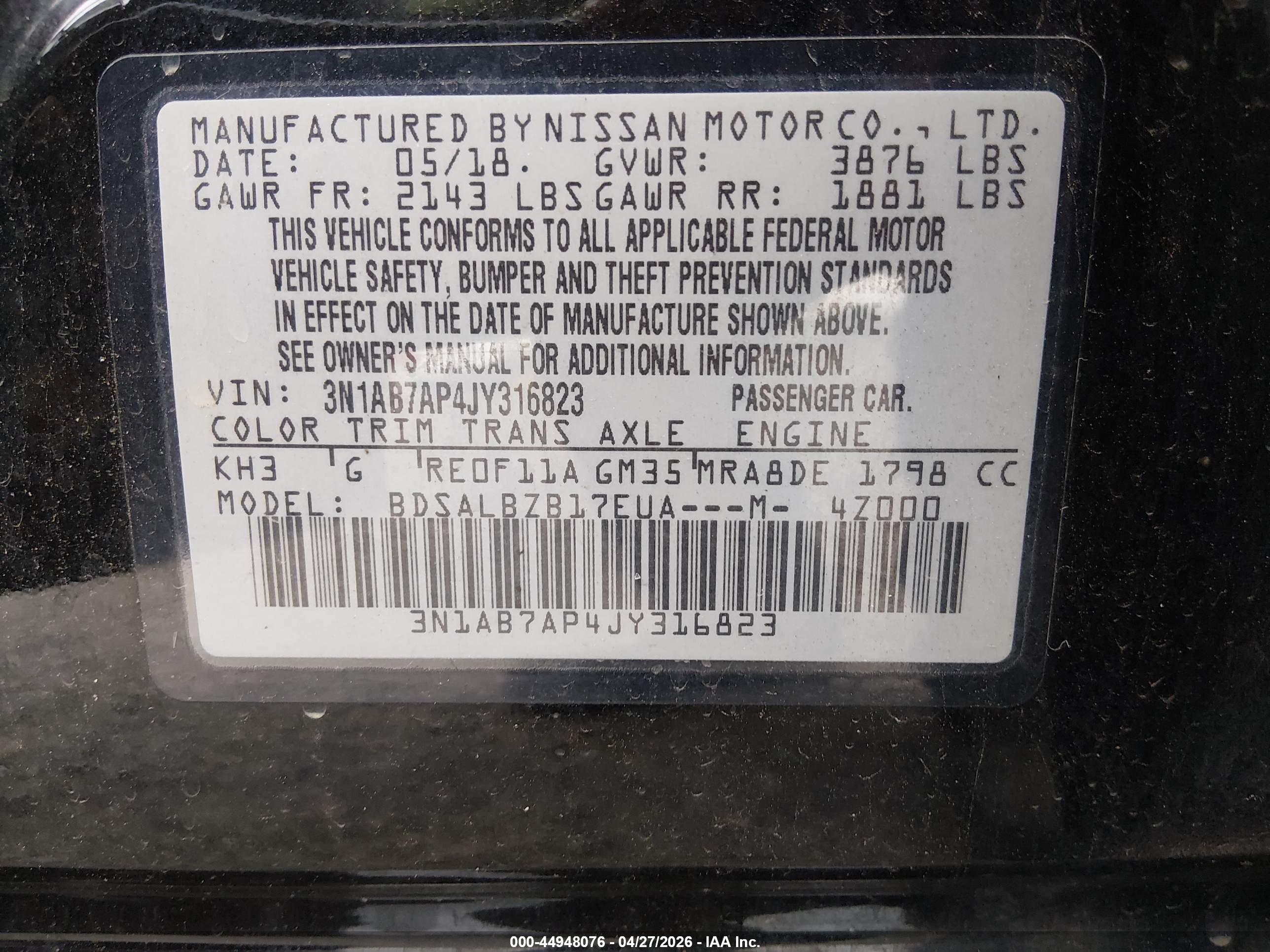 NISSAN SENTRA image 9