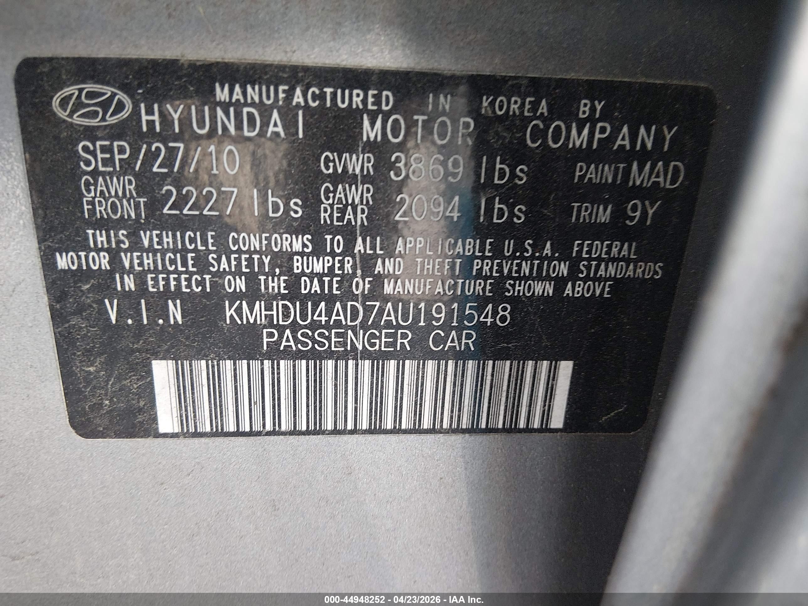 HYUNDAI ELANTRA image 9