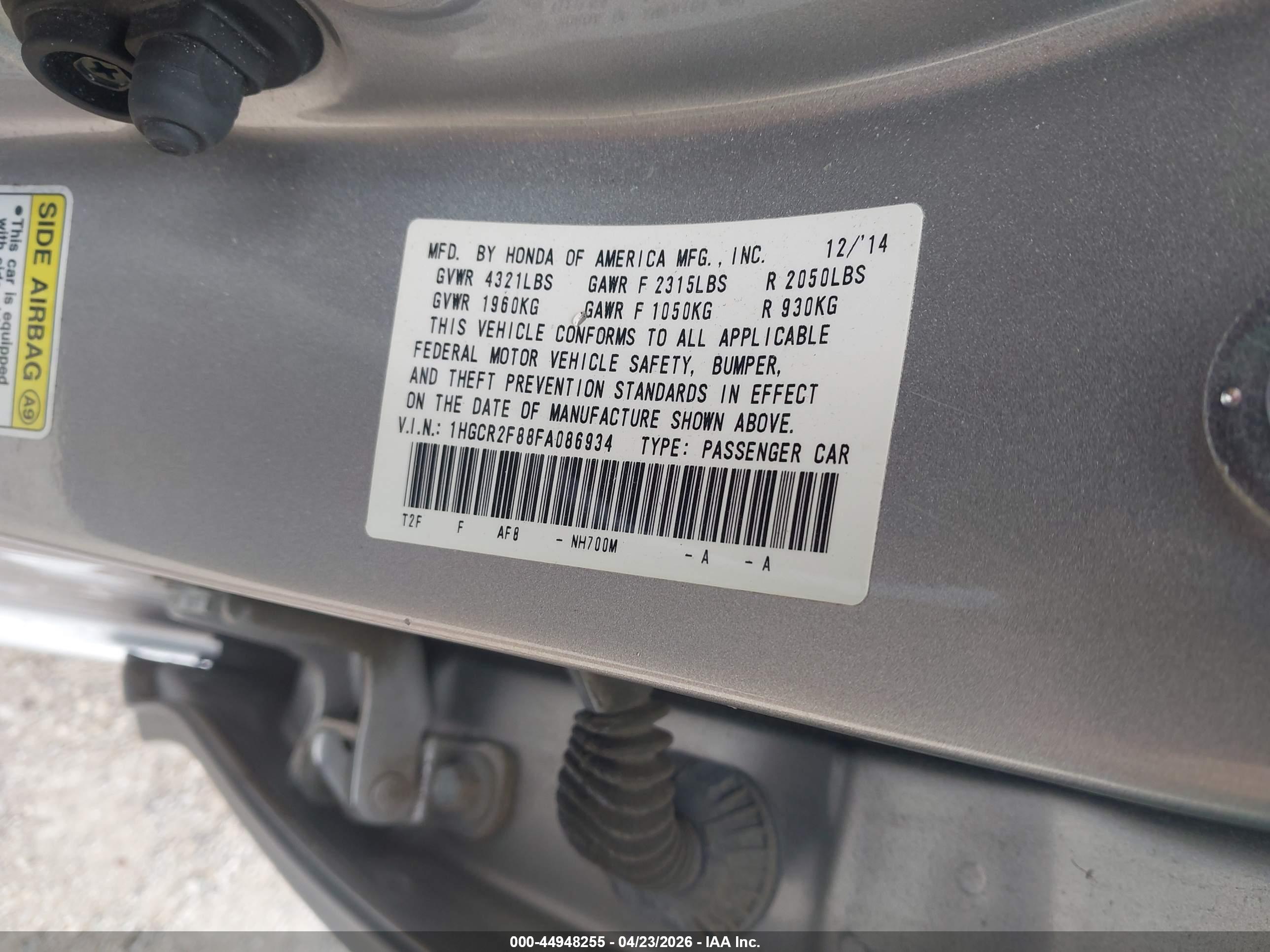 HONDA ACCORD image 9
