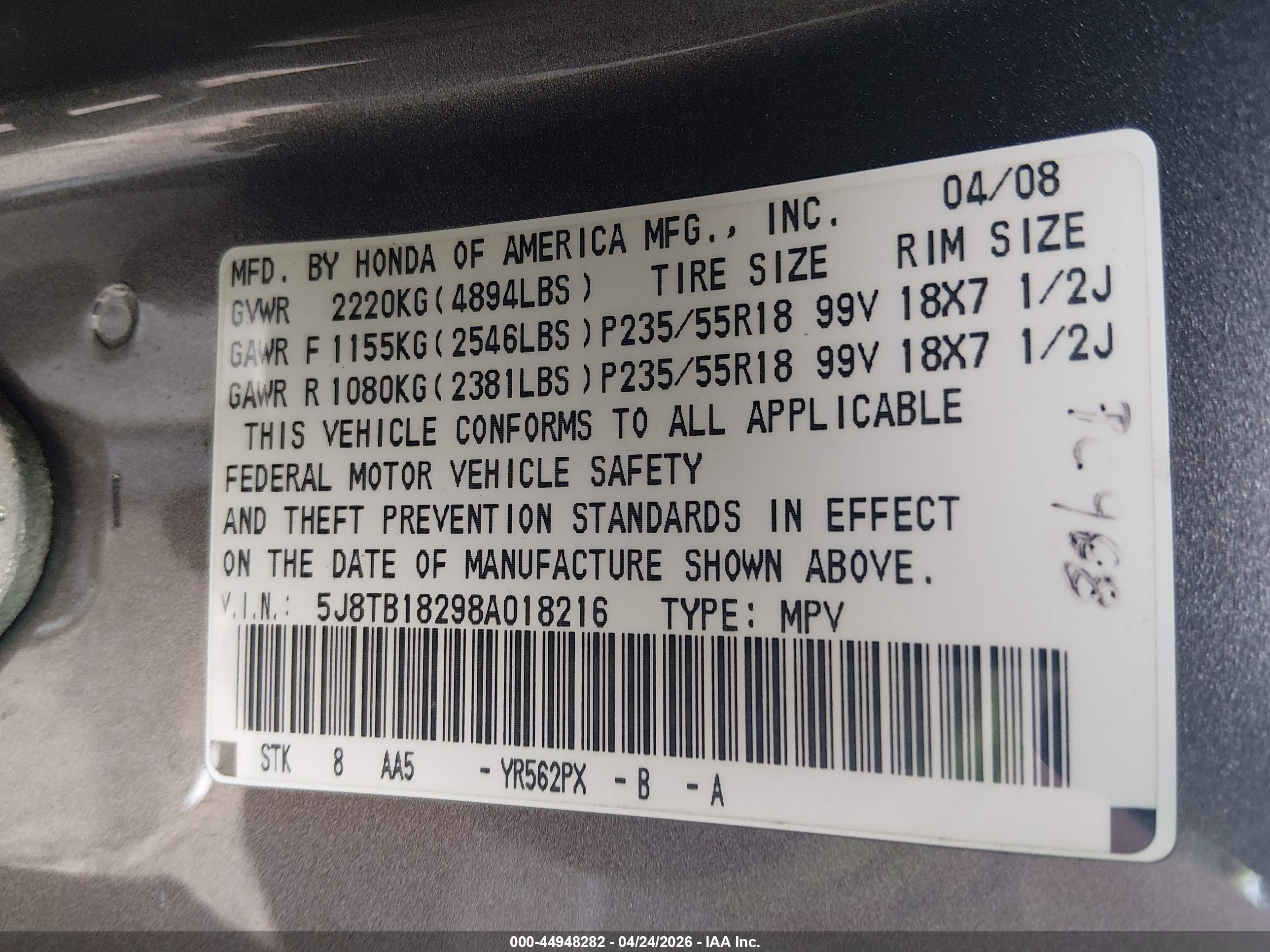 ACURA RDX image 9