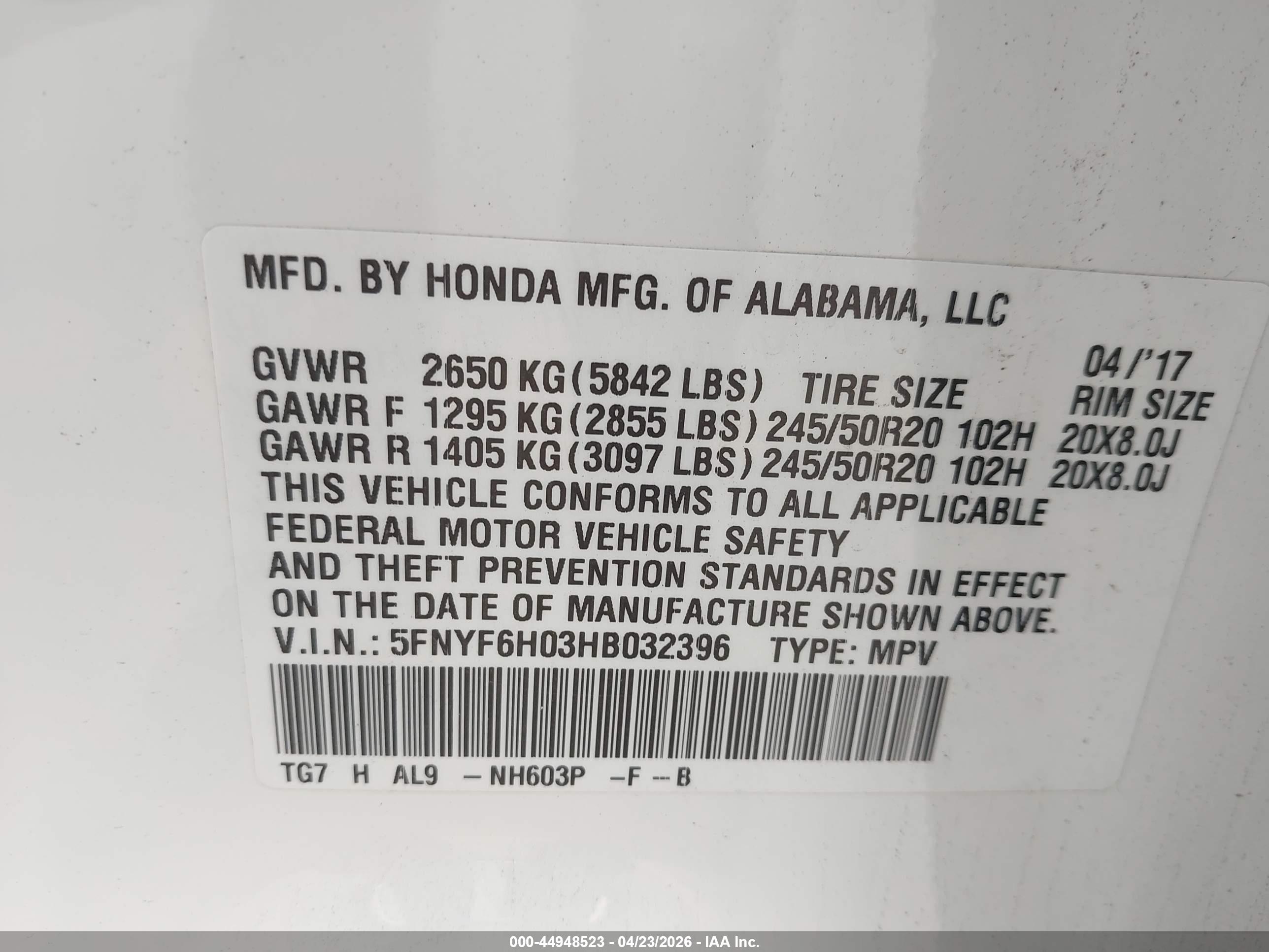 HONDA PILOT image 9