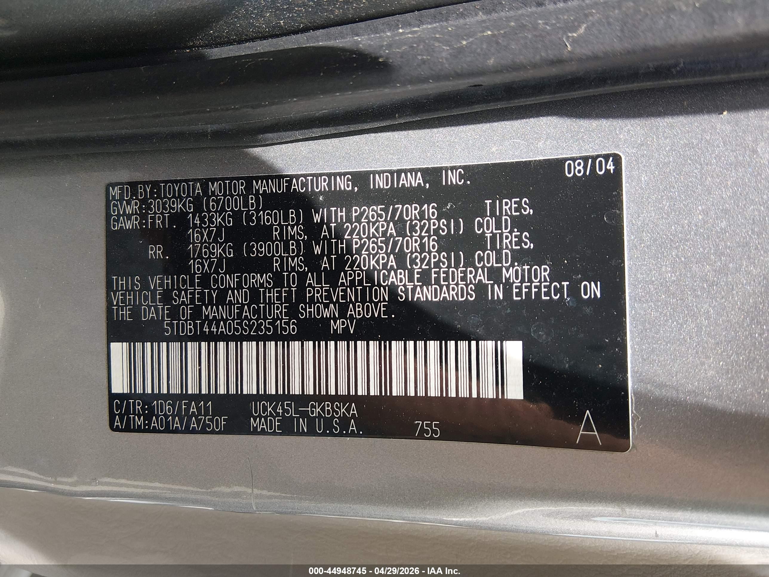 TOYOTA SEQUOIA image 9