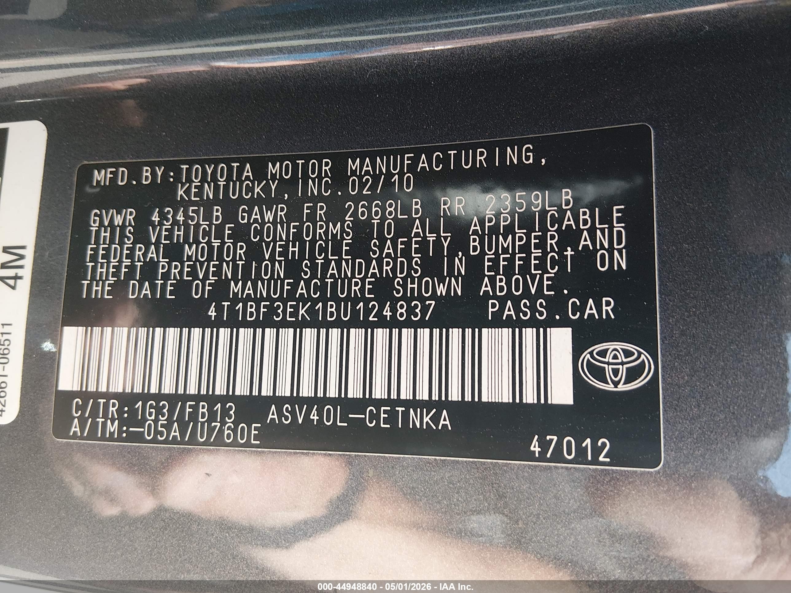 TOYOTA CAMRY image 9