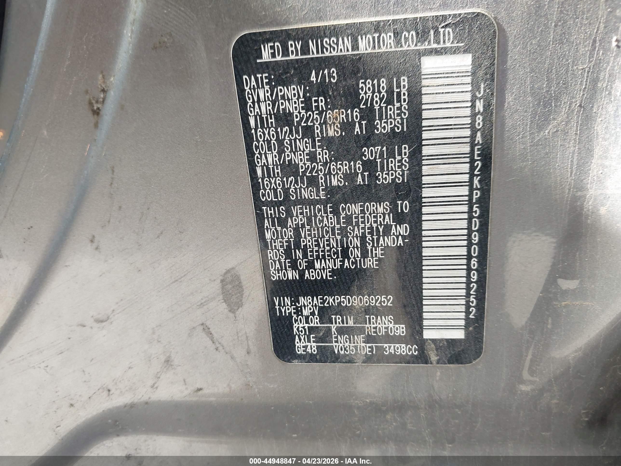 NISSAN QUEST image 9
