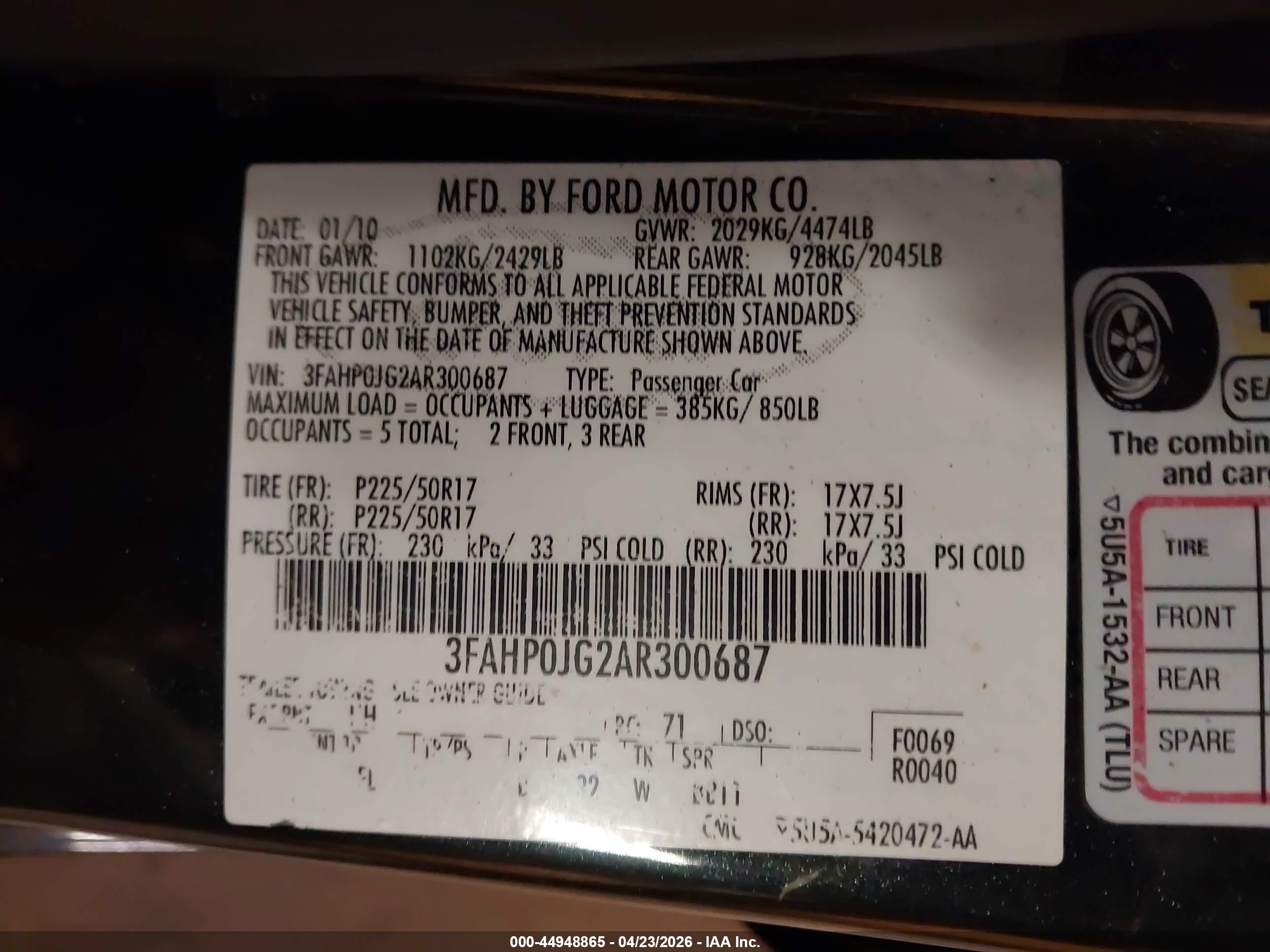 FORD FUSION image 9