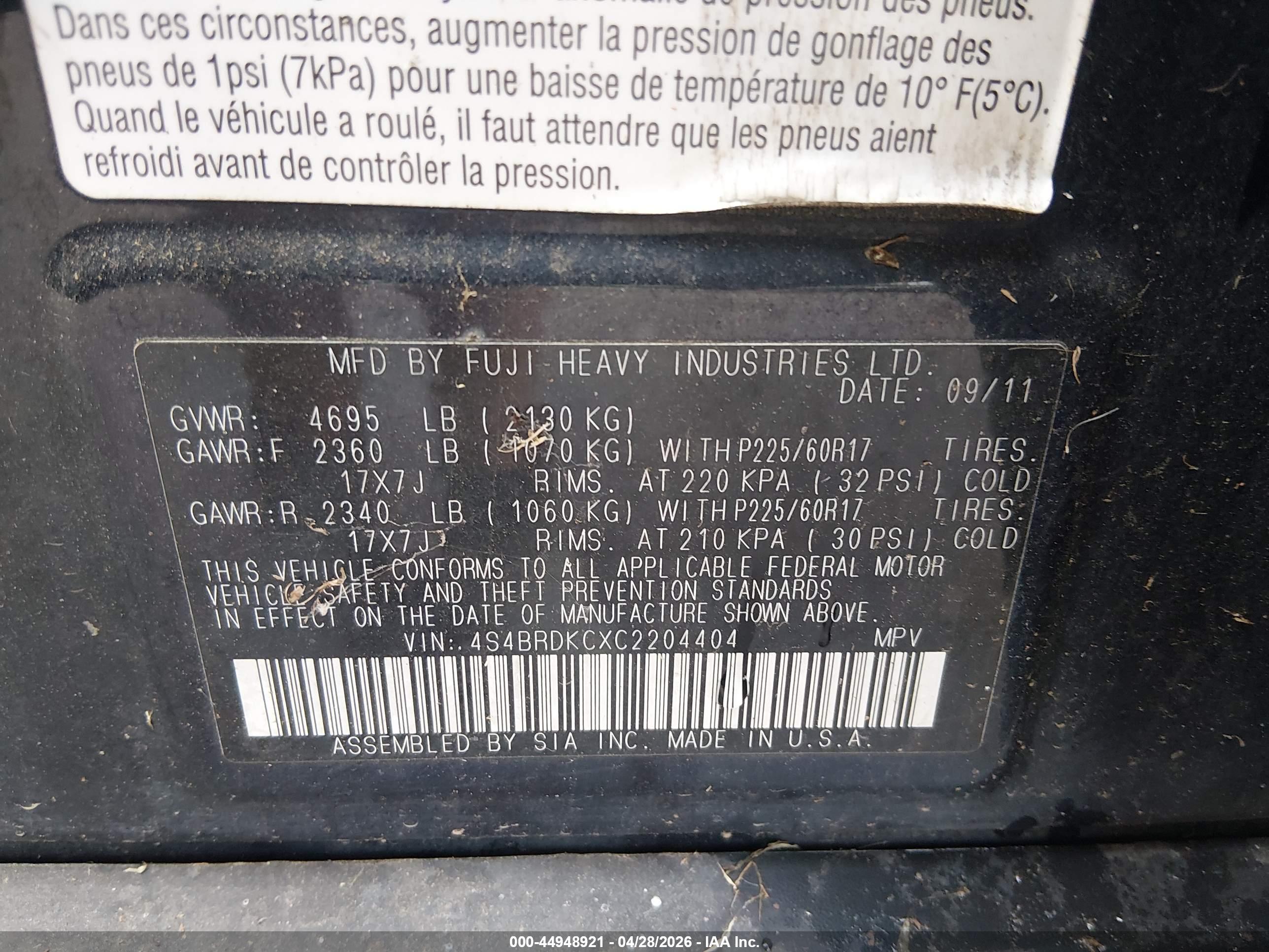SUBARU OUTBACK image 9