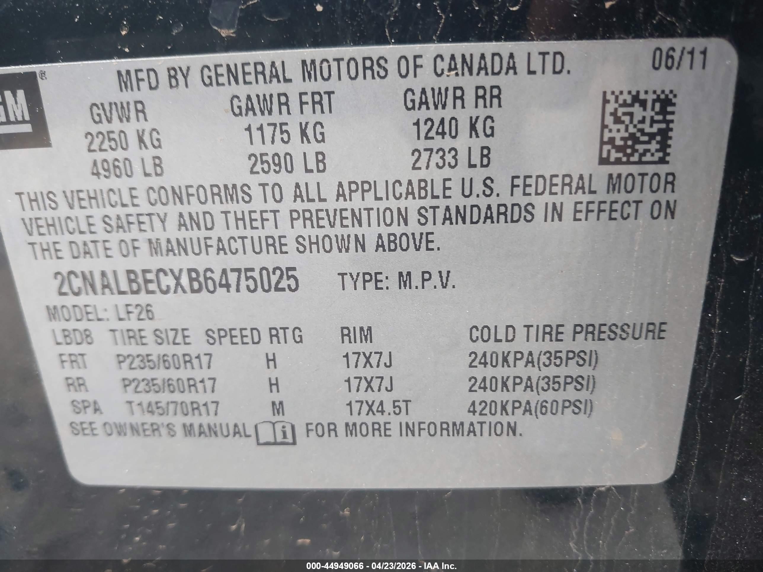 CHEVROLET EQUINOX image 9