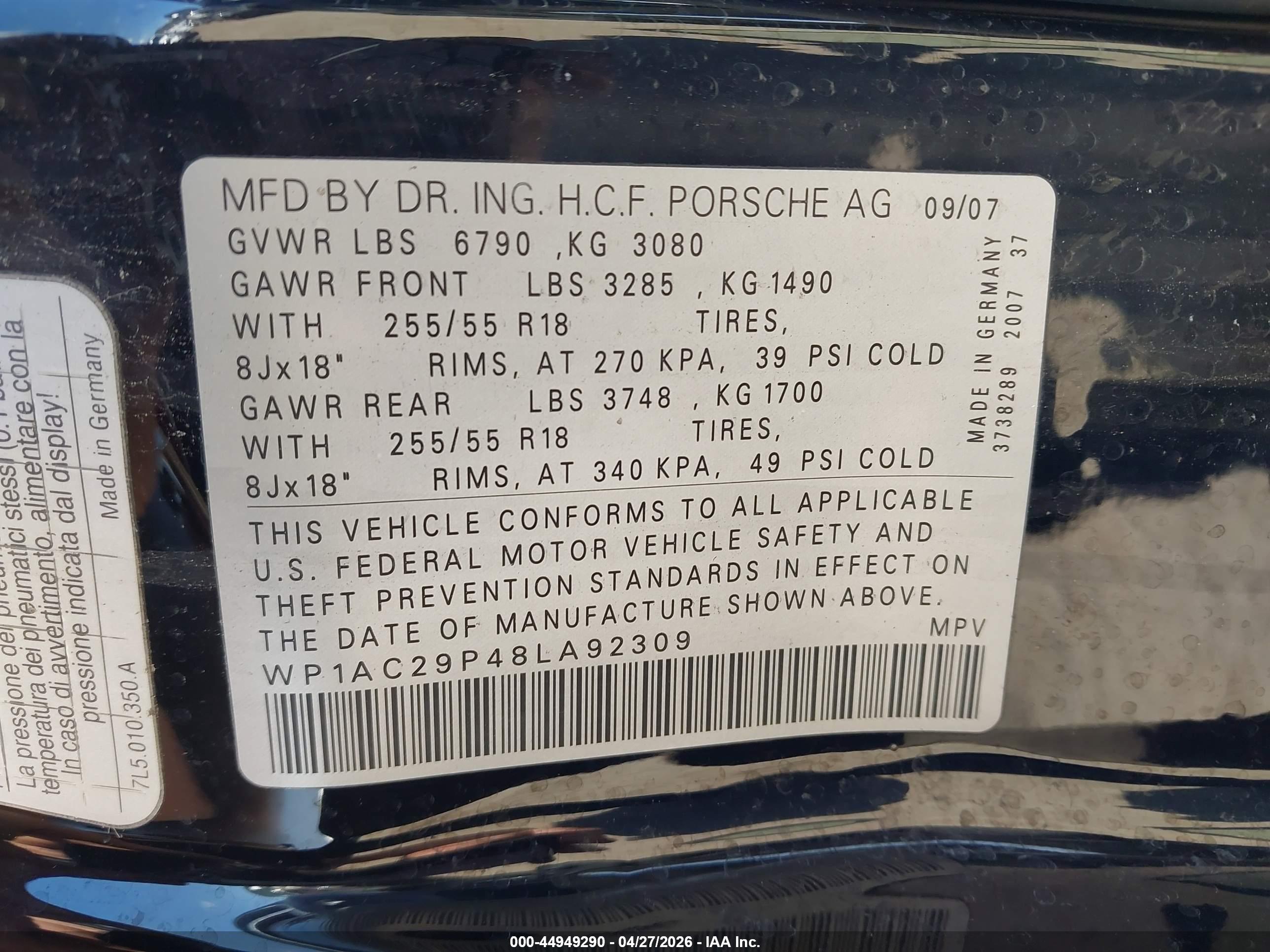 PORSCHE CAYENNE image 9