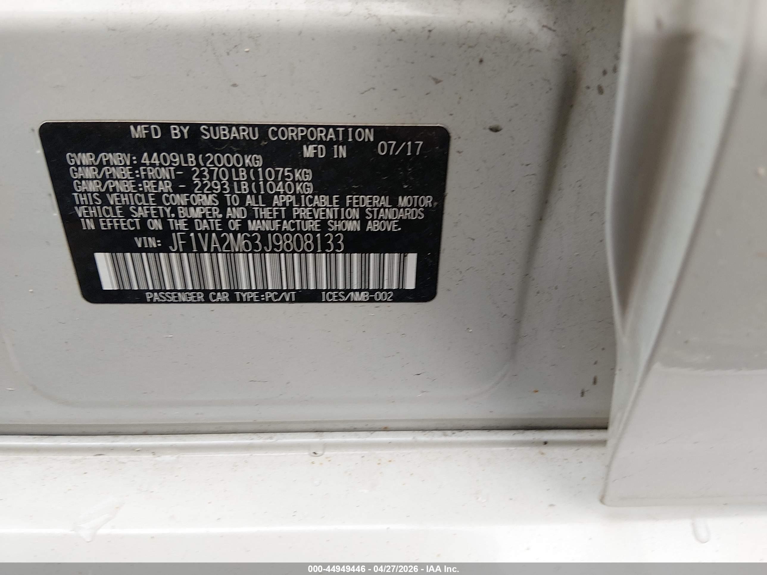 SUBARU WRX image 9