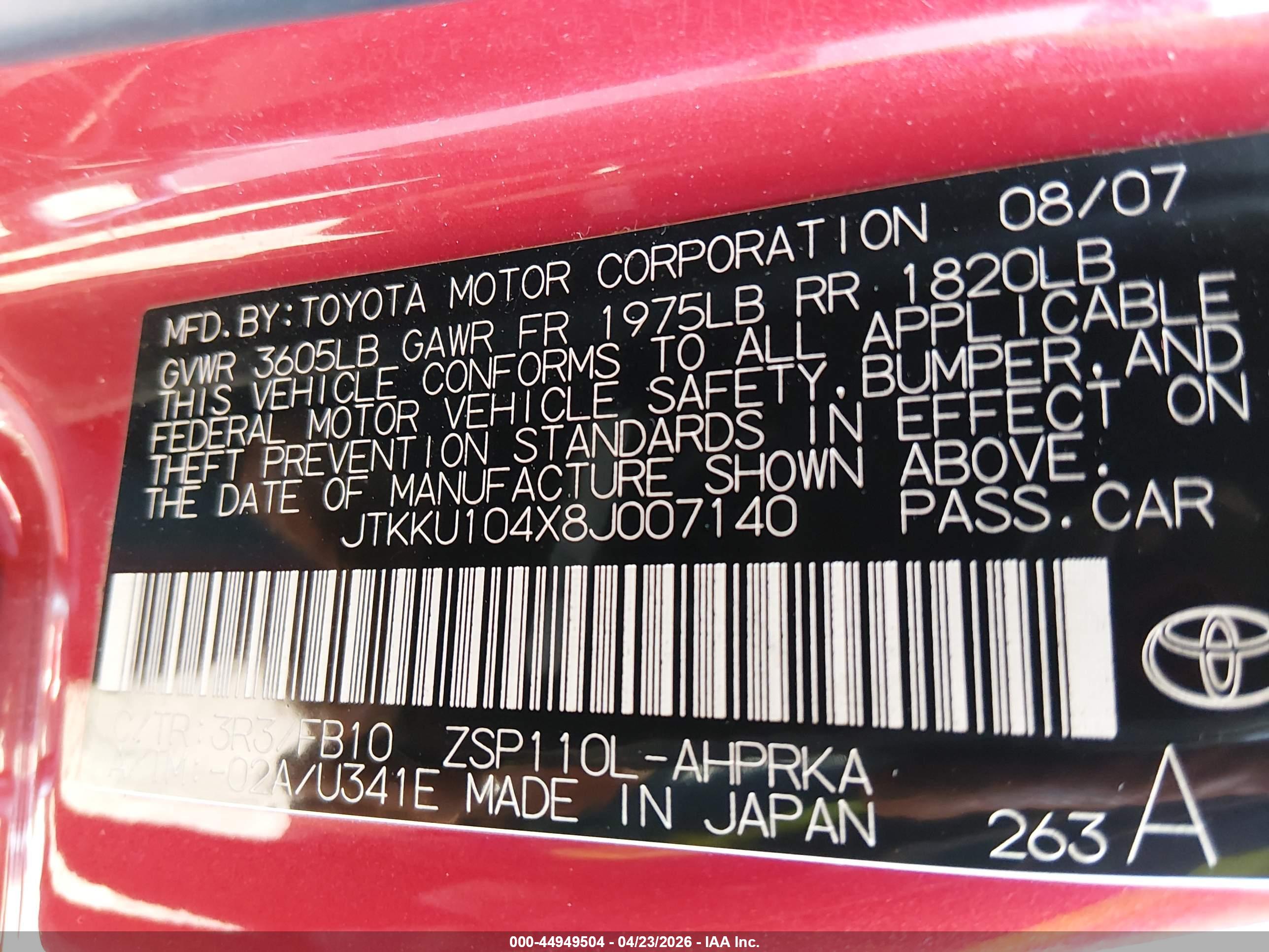 SCION XD image 9
