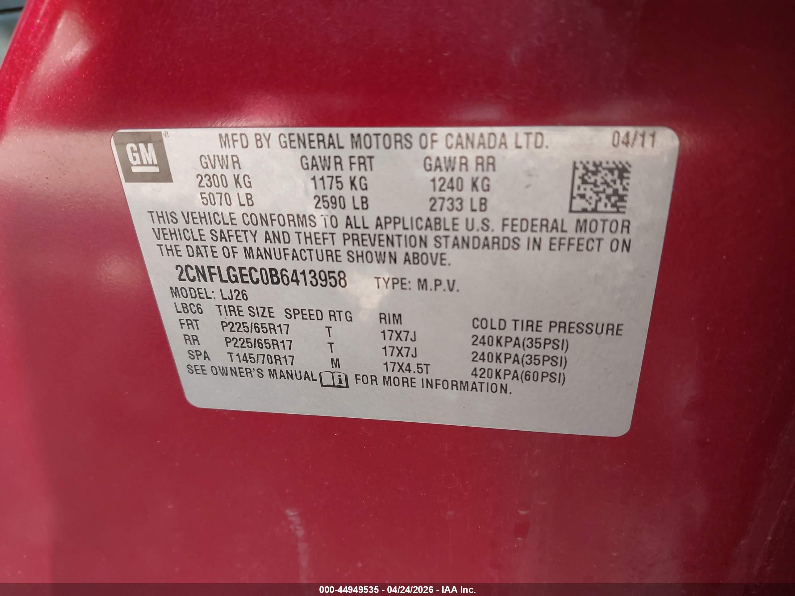 CHEVROLET EQUINOX image 9