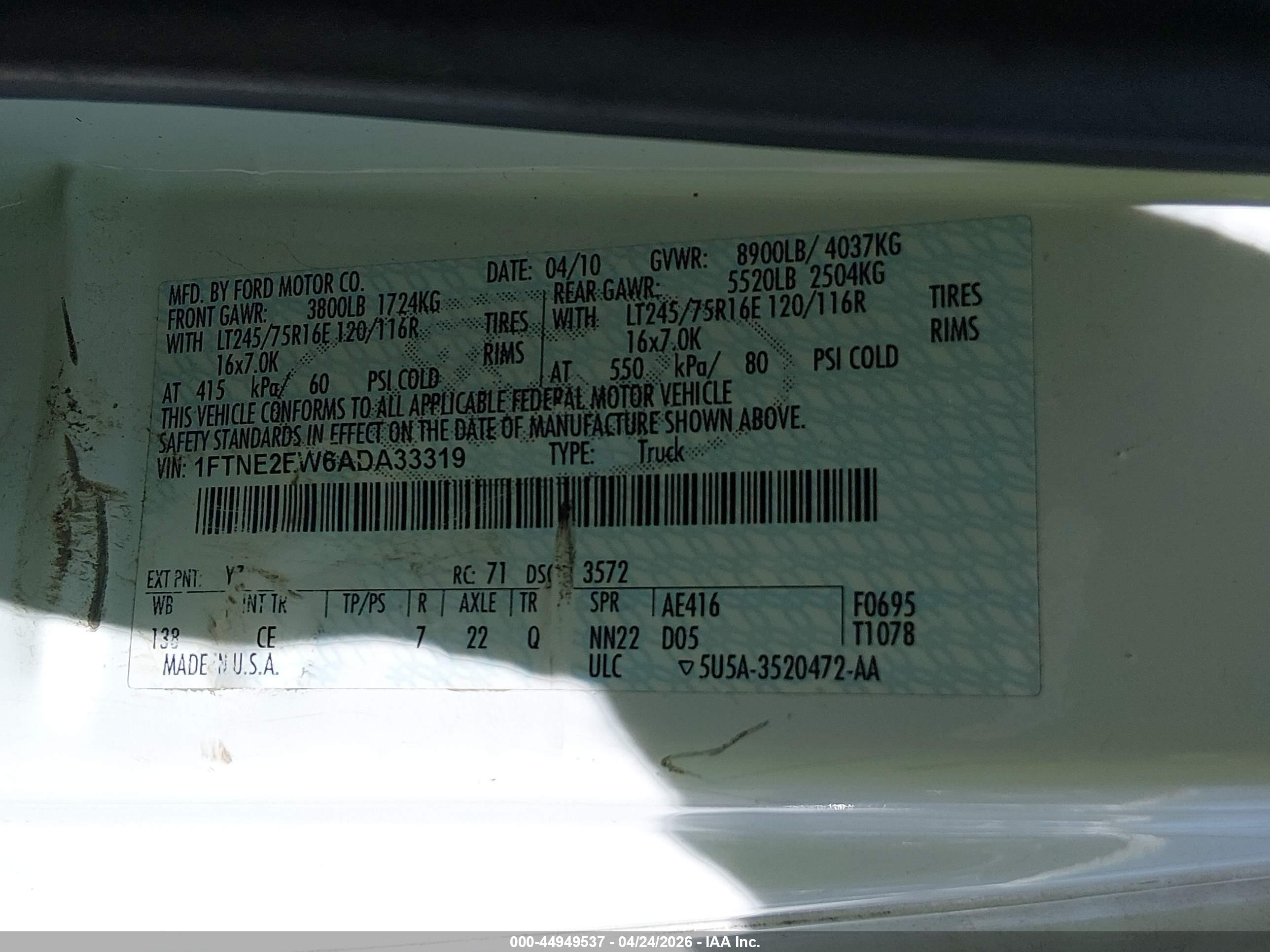 FORD E-250 image 9