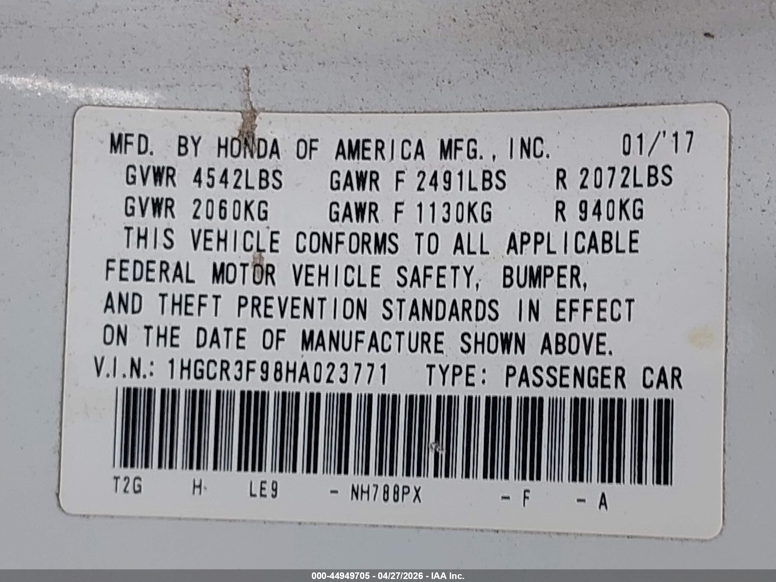 HONDA ACCORD image 9