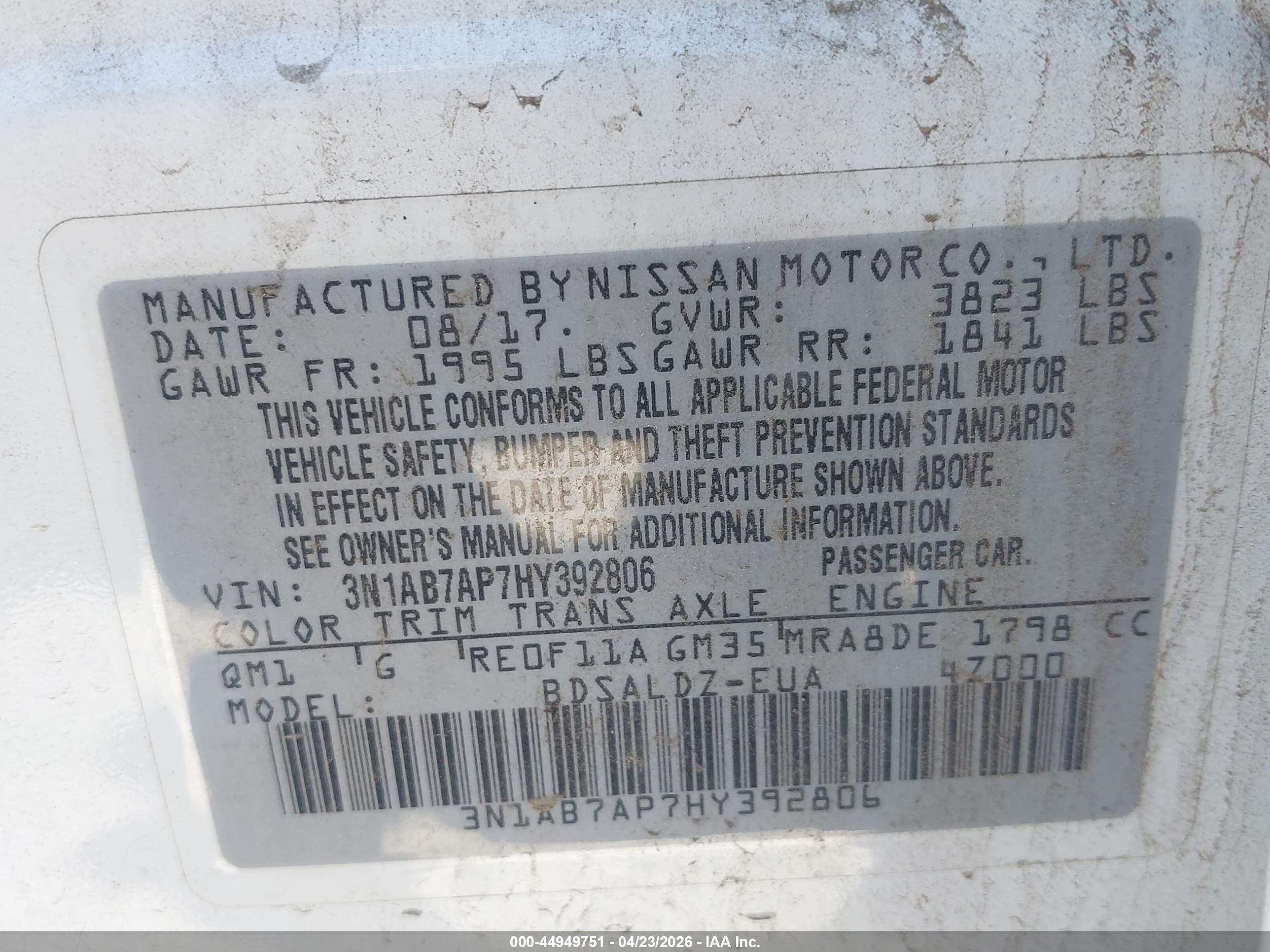 NISSAN SENTRA image 9