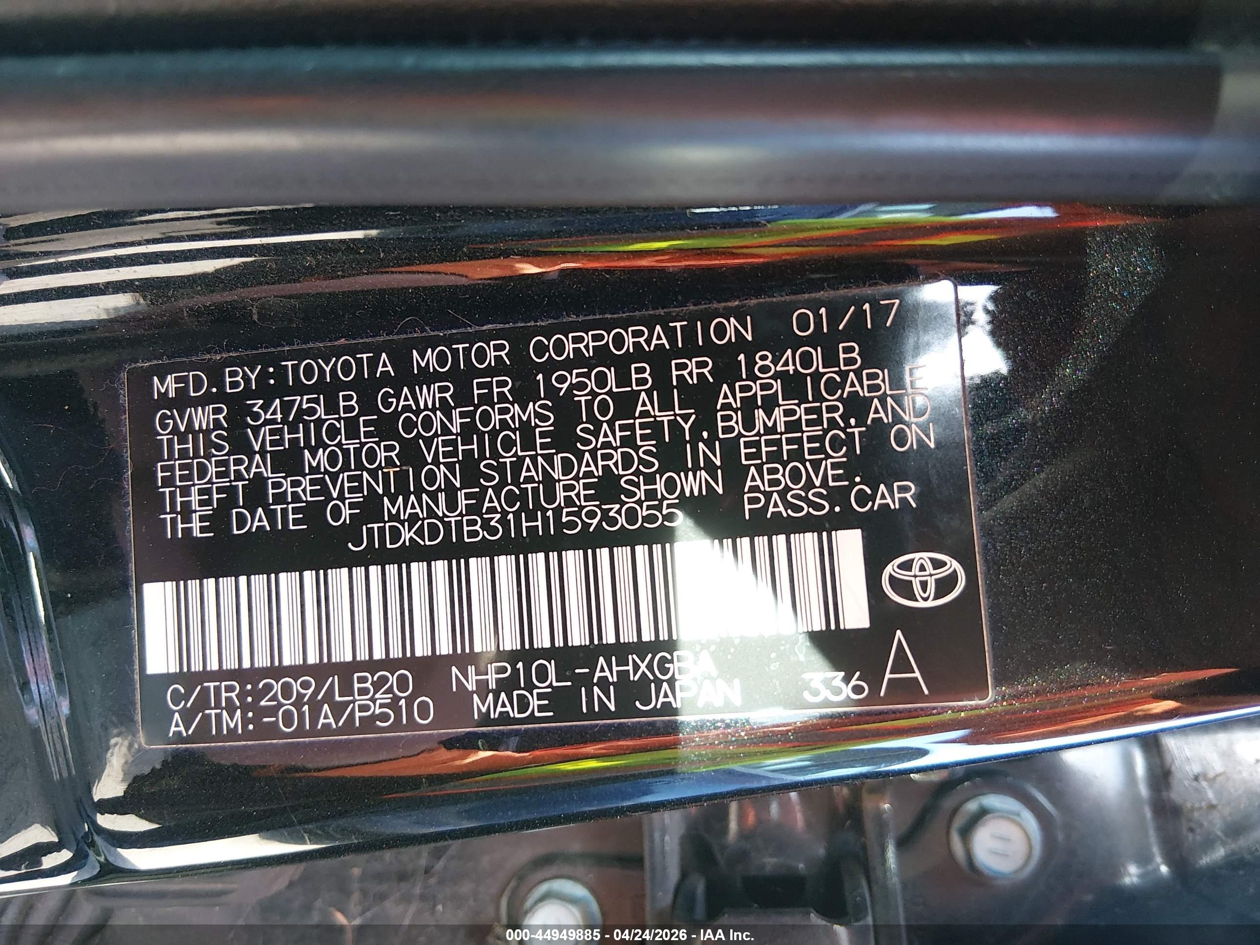 TOYOTA PRIUS image 9