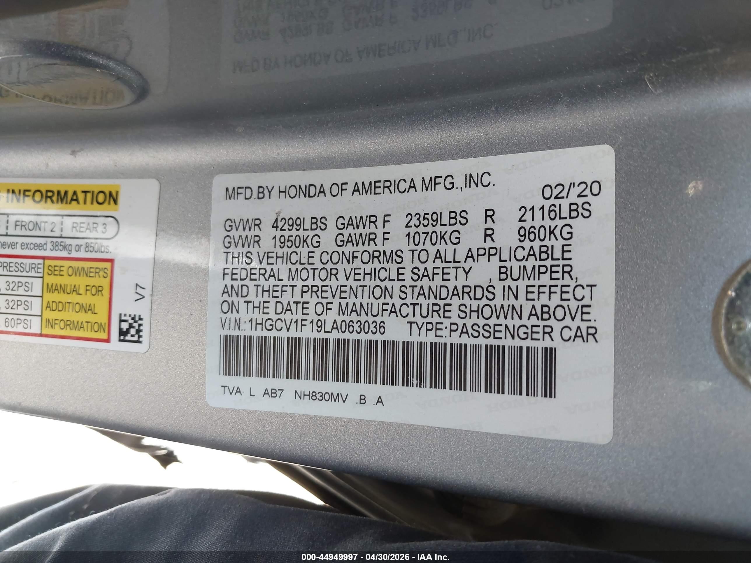 HONDA ACCORD image 9