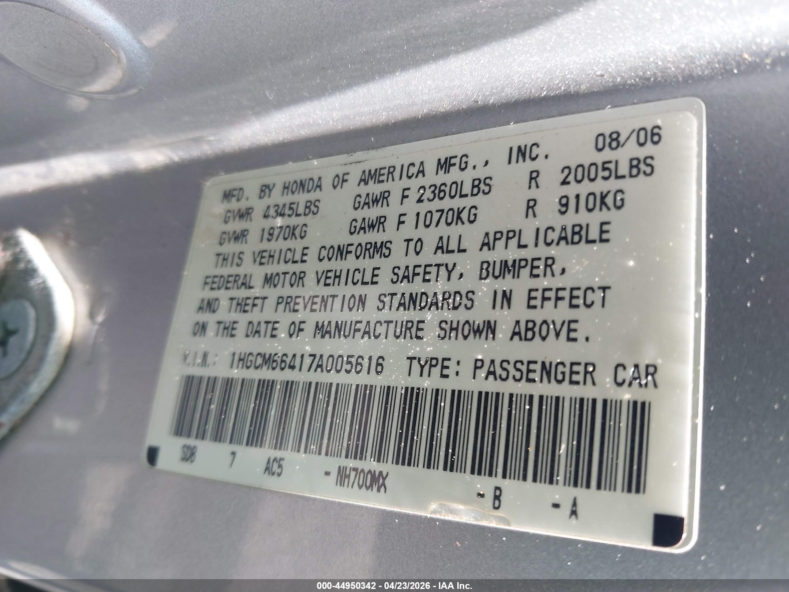 HONDA ACCORD image 9