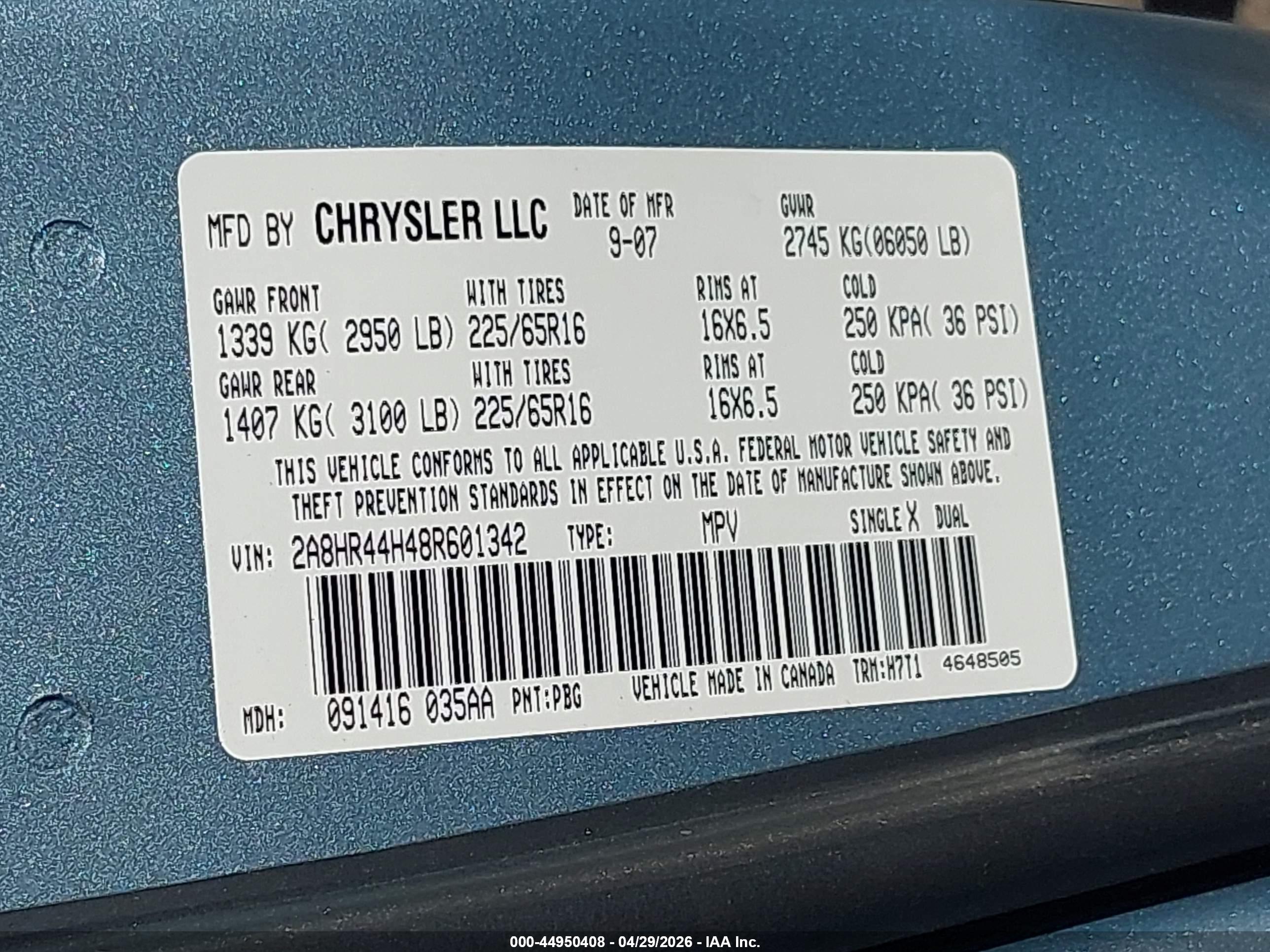CHRYSLER TOWN image 9