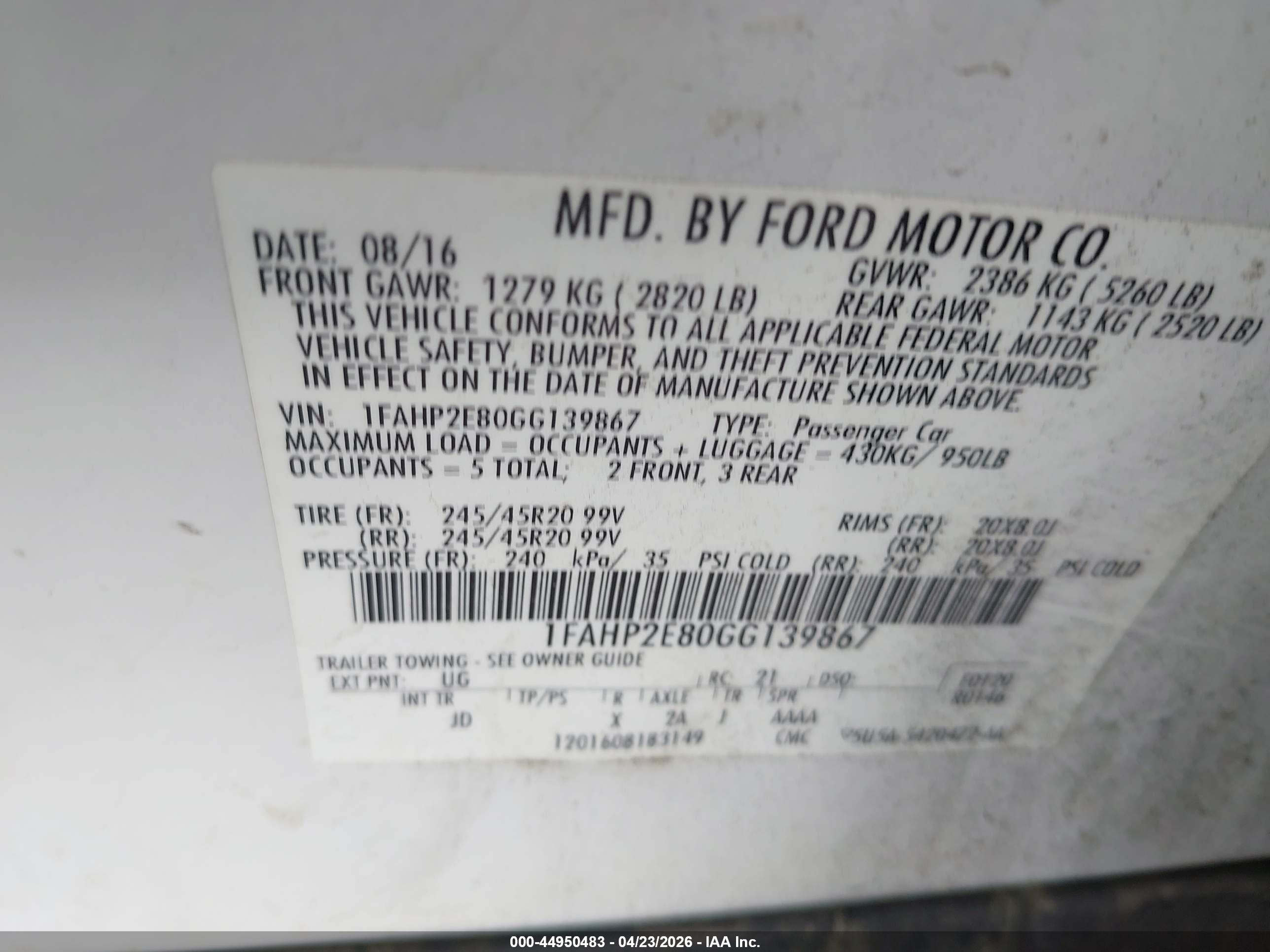 FORD TAURUS image 9