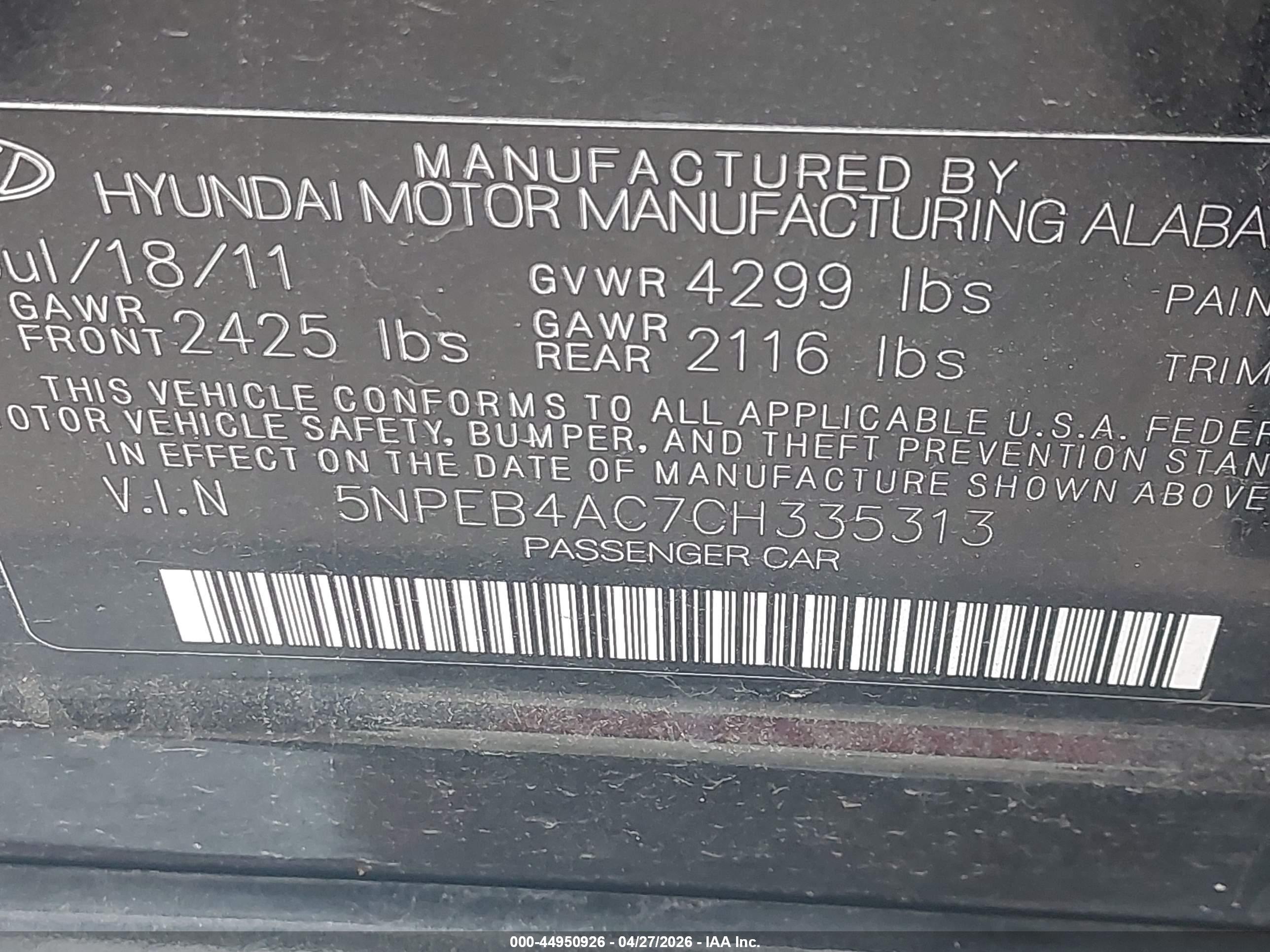 HYUNDAI SONATA image 9