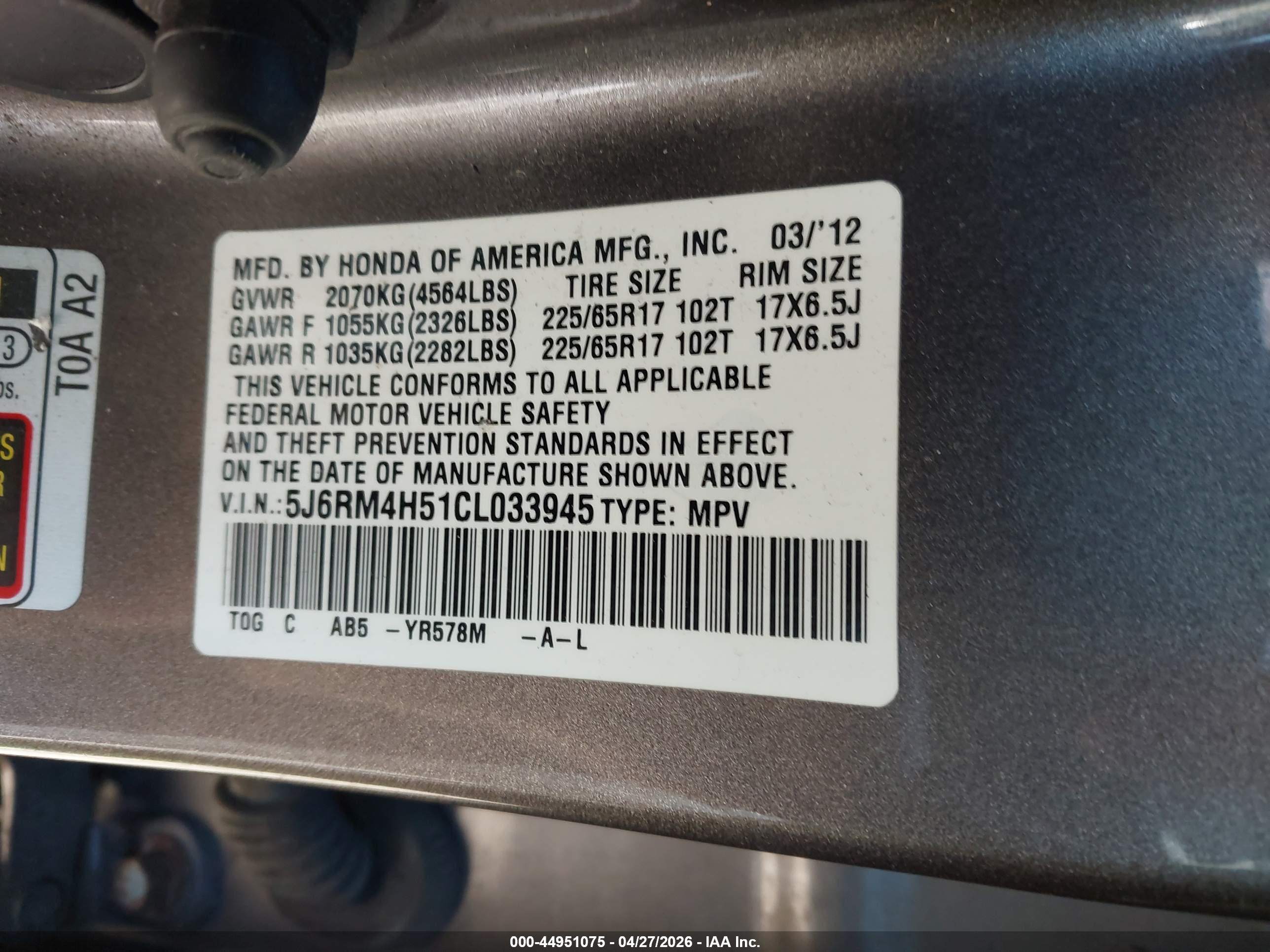 HONDA CR-V image 9