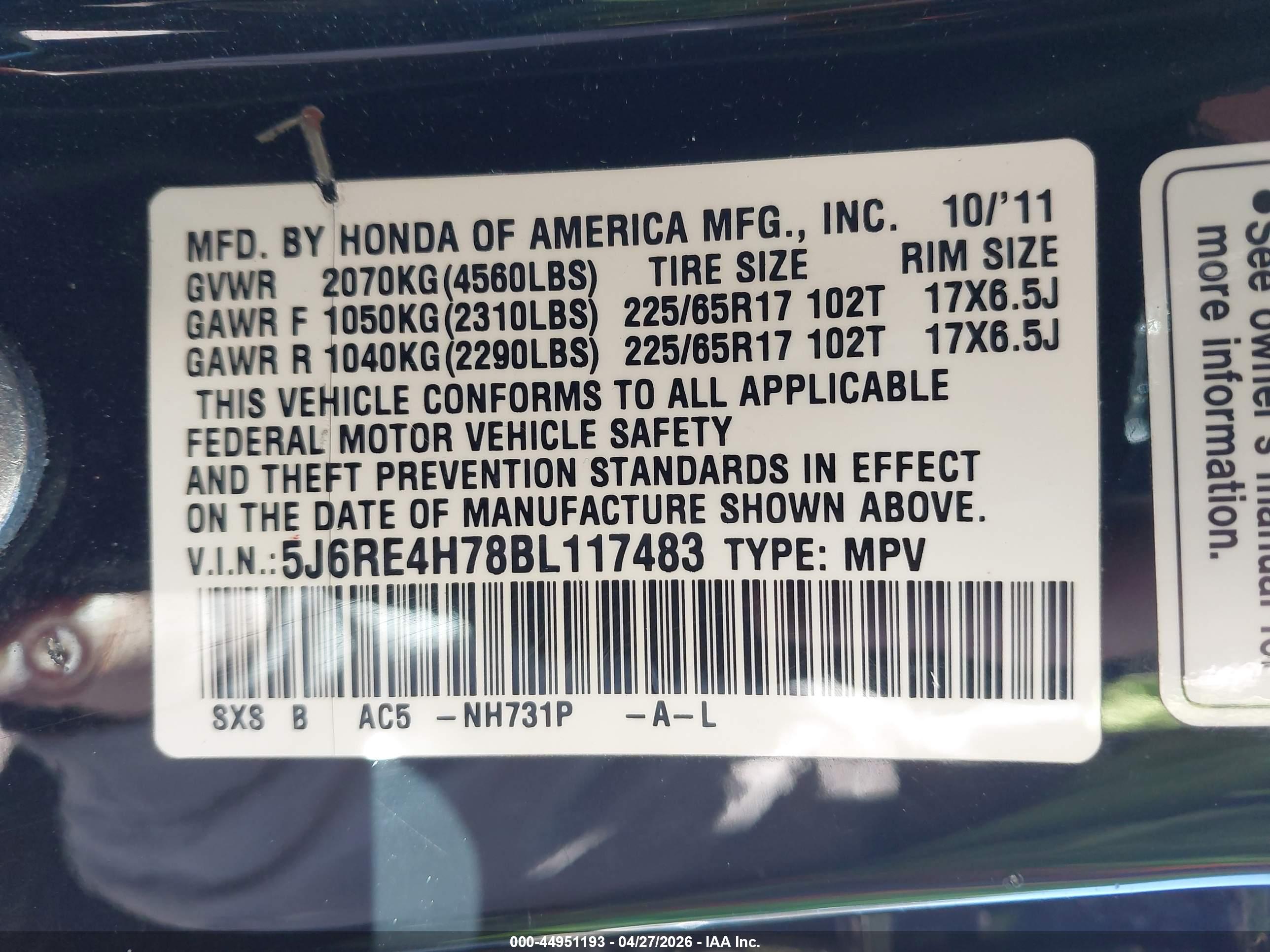 HONDA CR-V image 9