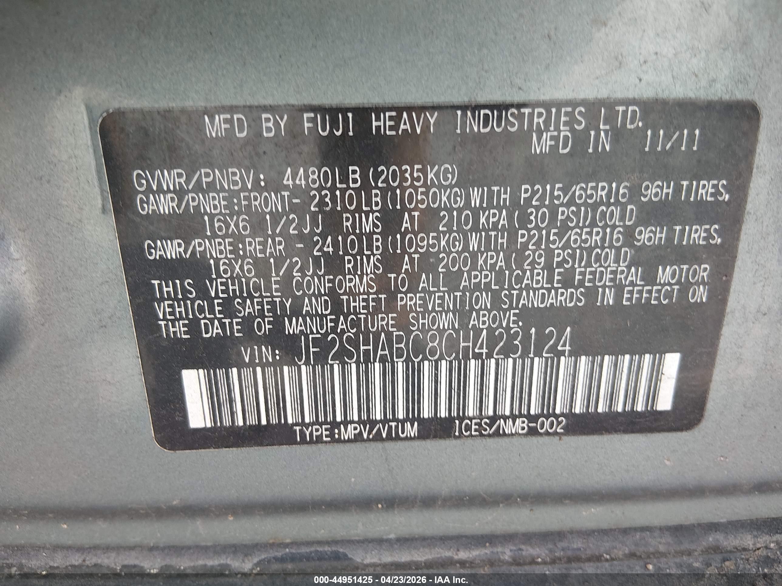 SUBARU FORESTER image 9