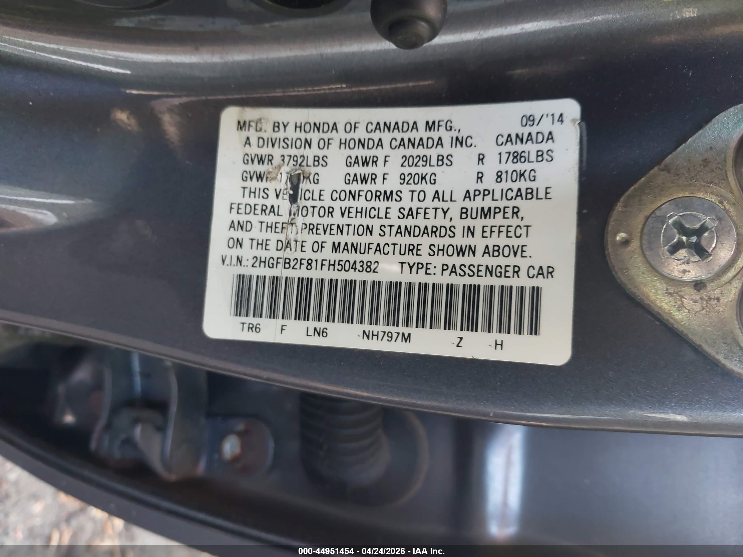 HONDA CIVIC image 9