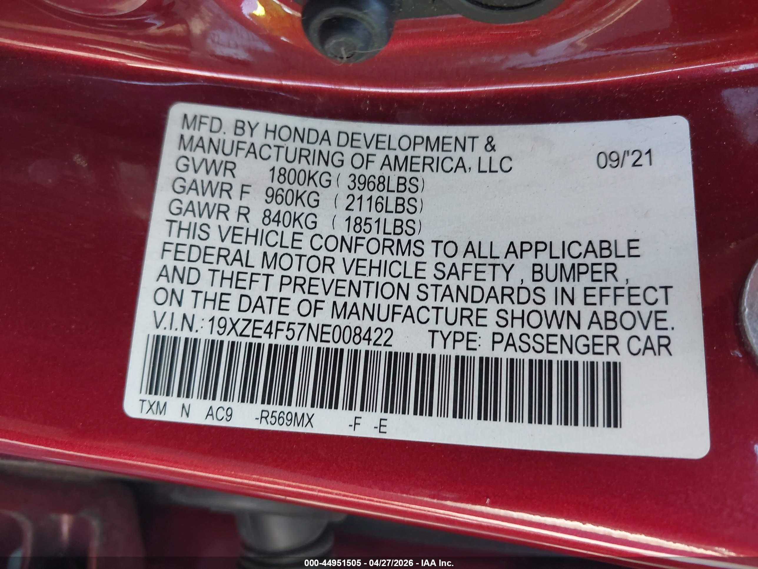 HONDA INSIGHT image 9