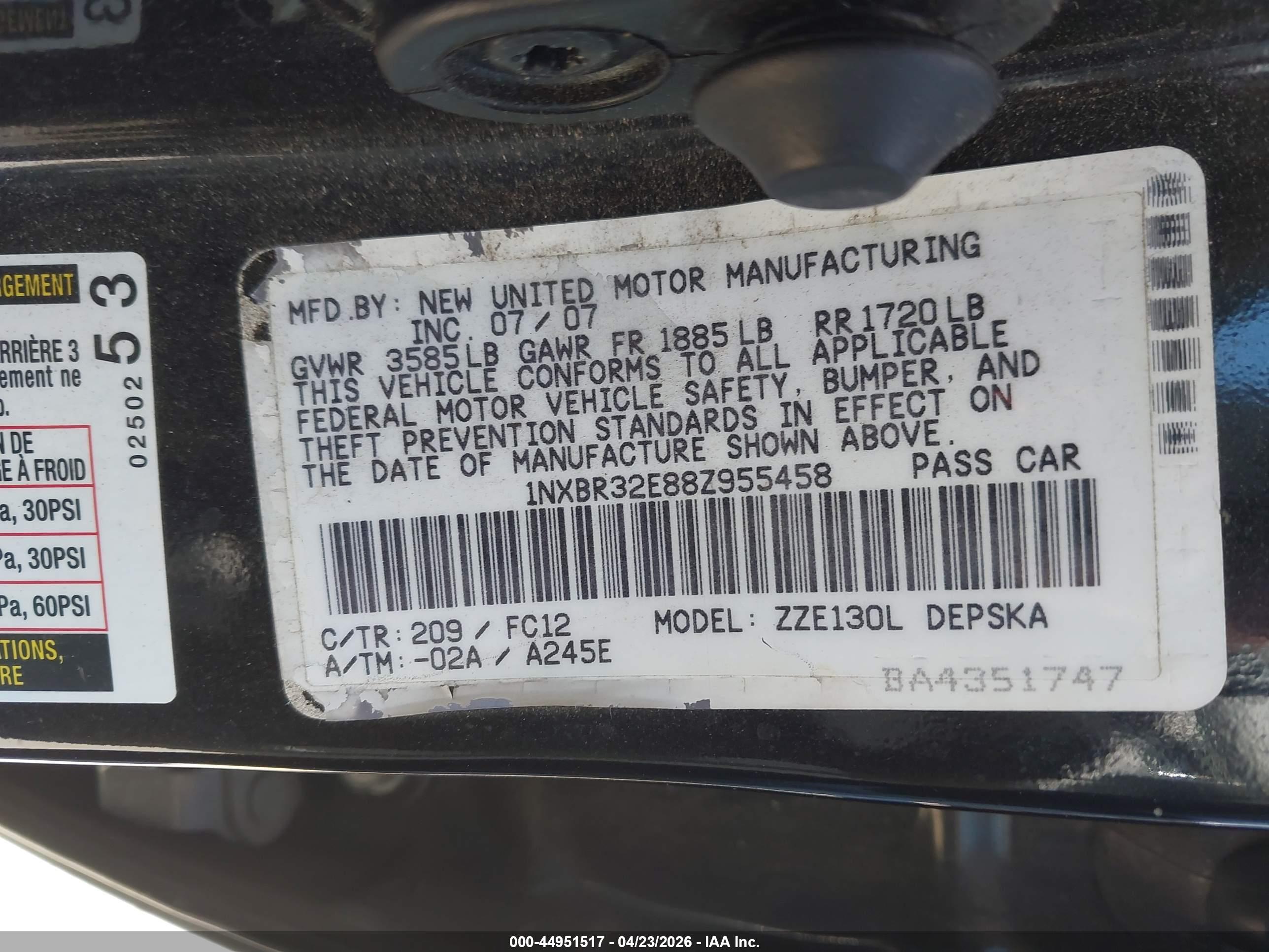 TOYOTA COROLLA image 9