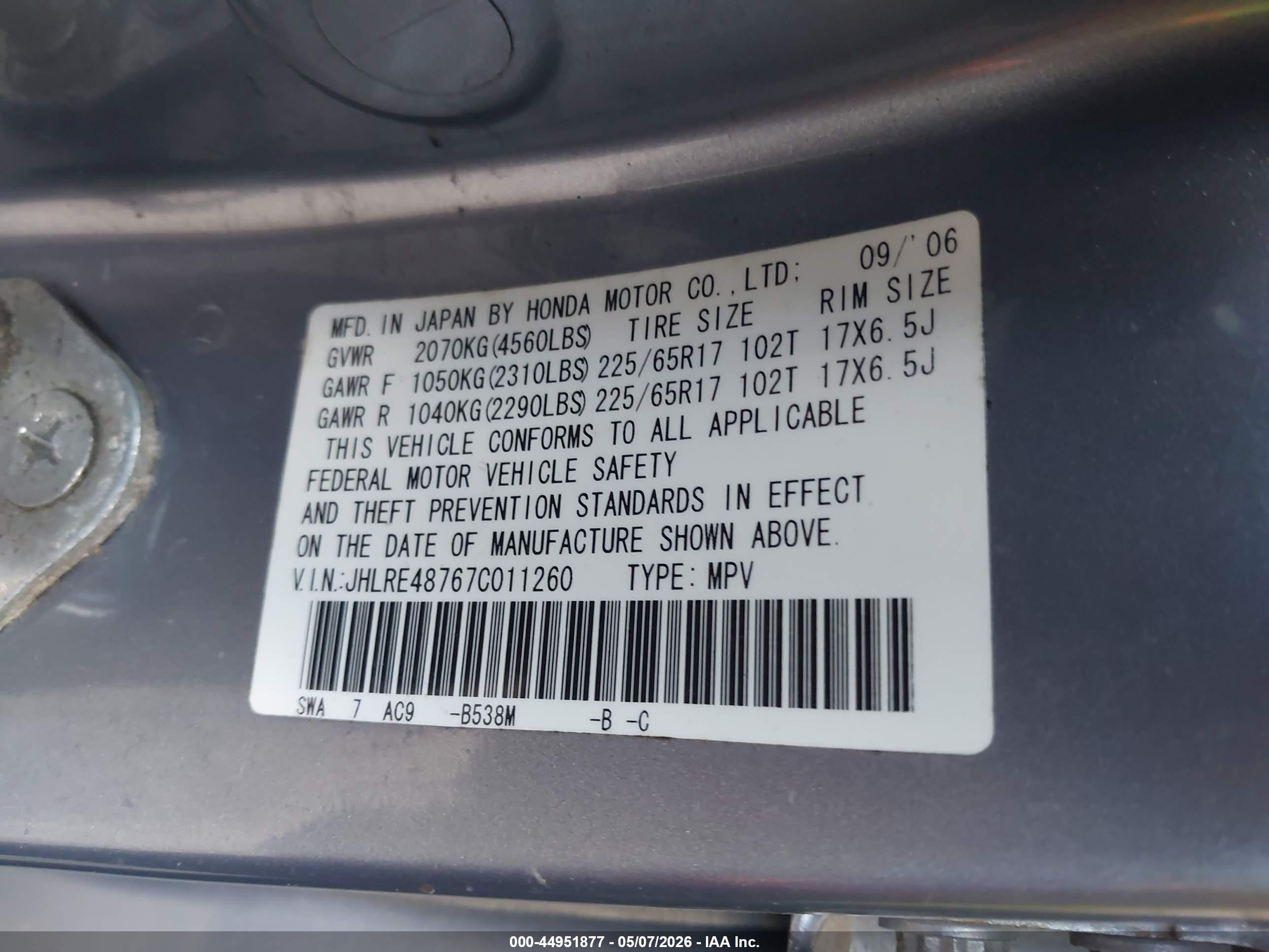 HONDA CR-V image 9