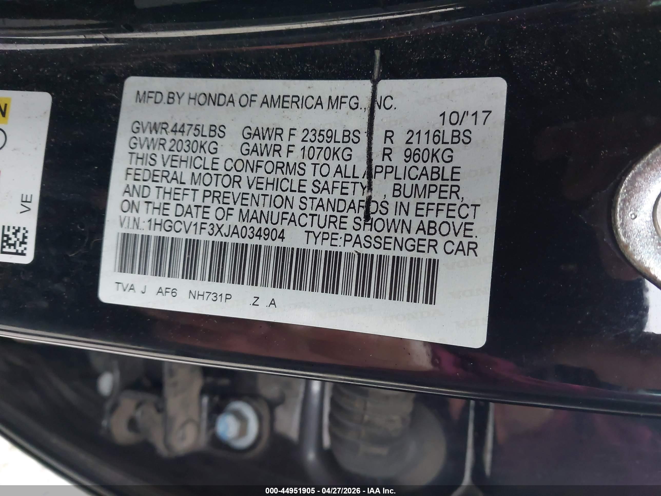 HONDA ACCORD image 9
