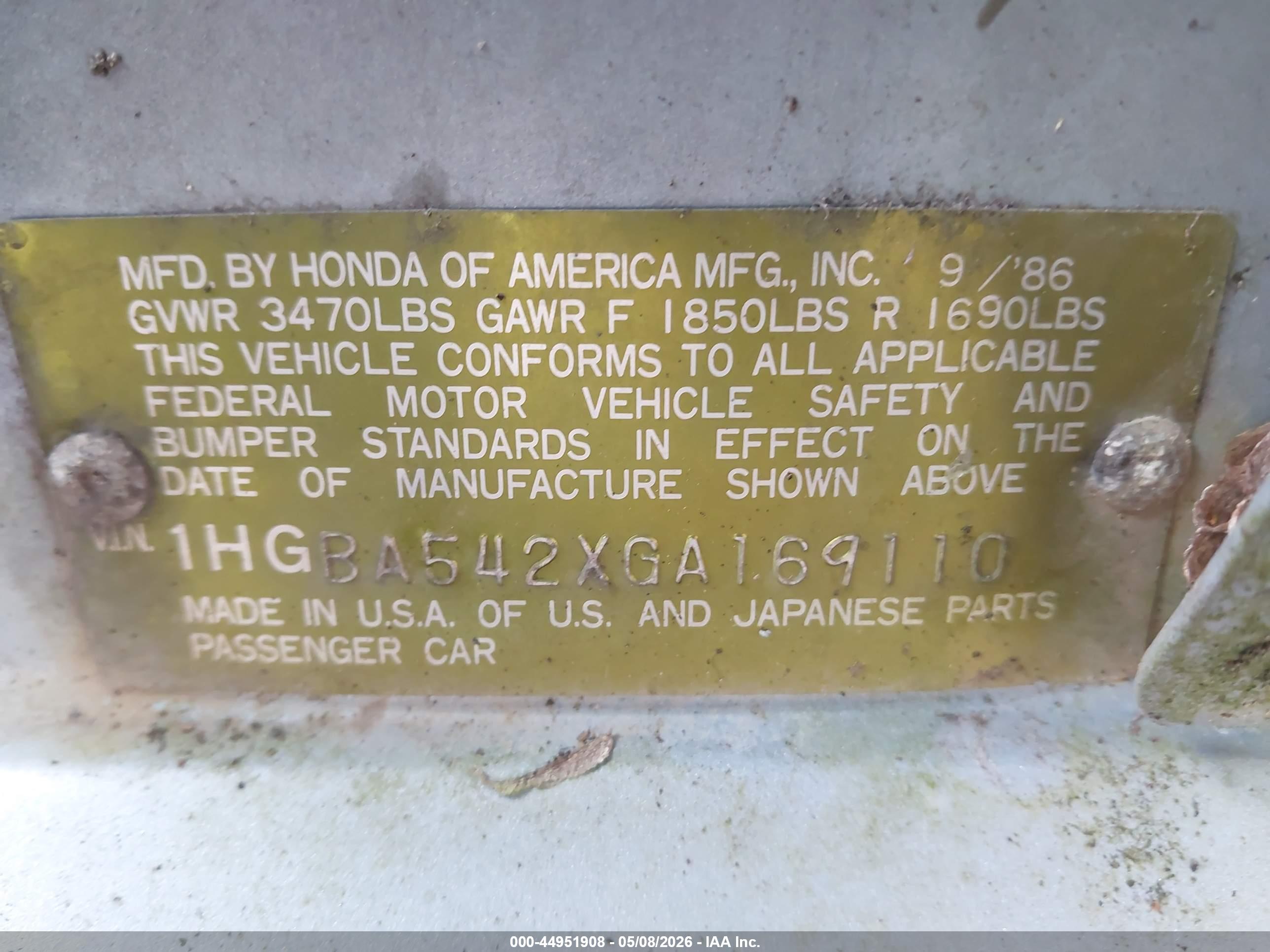 HONDA ACCORD image 9