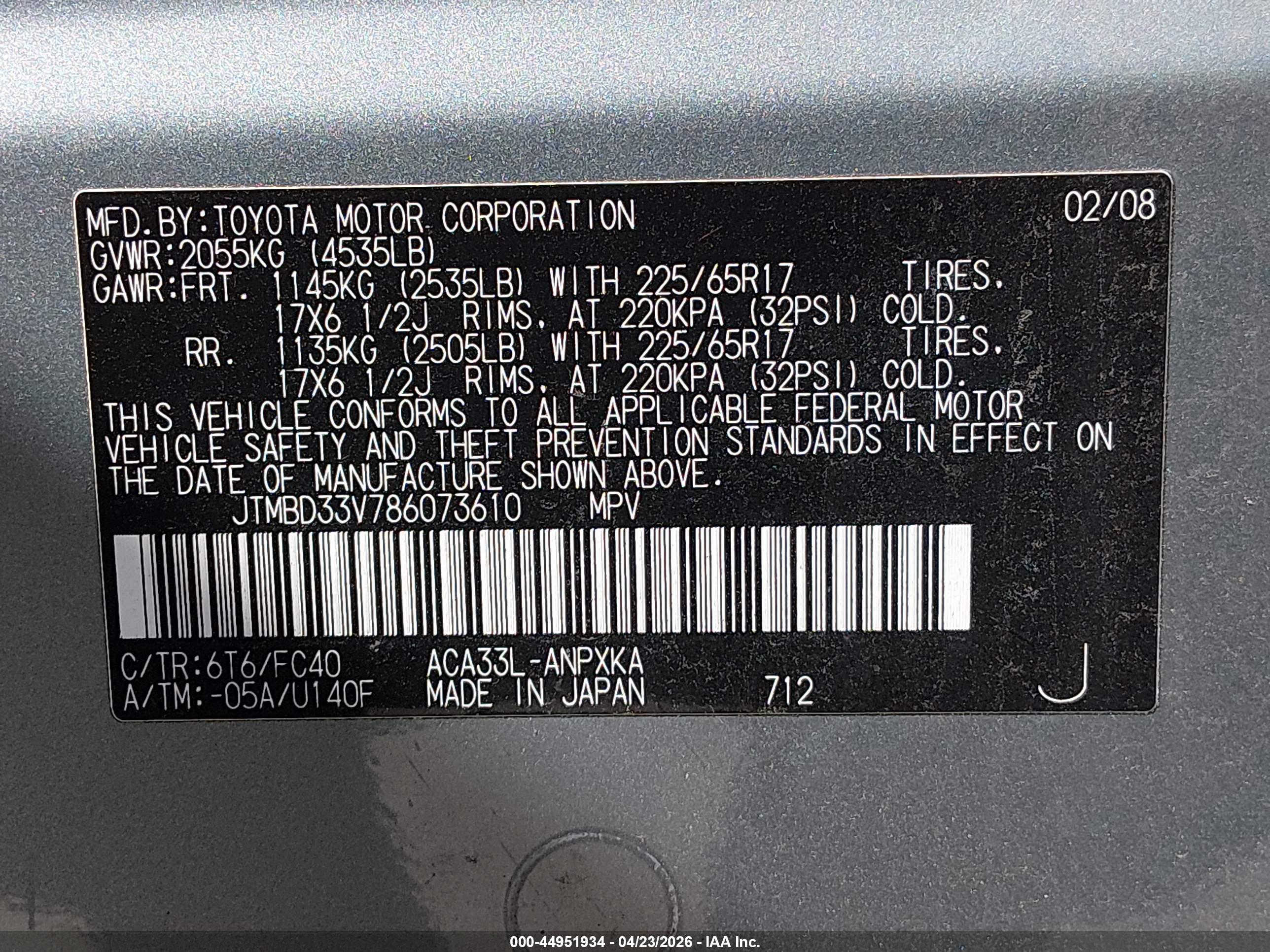 TOYOTA RAV4 image 9