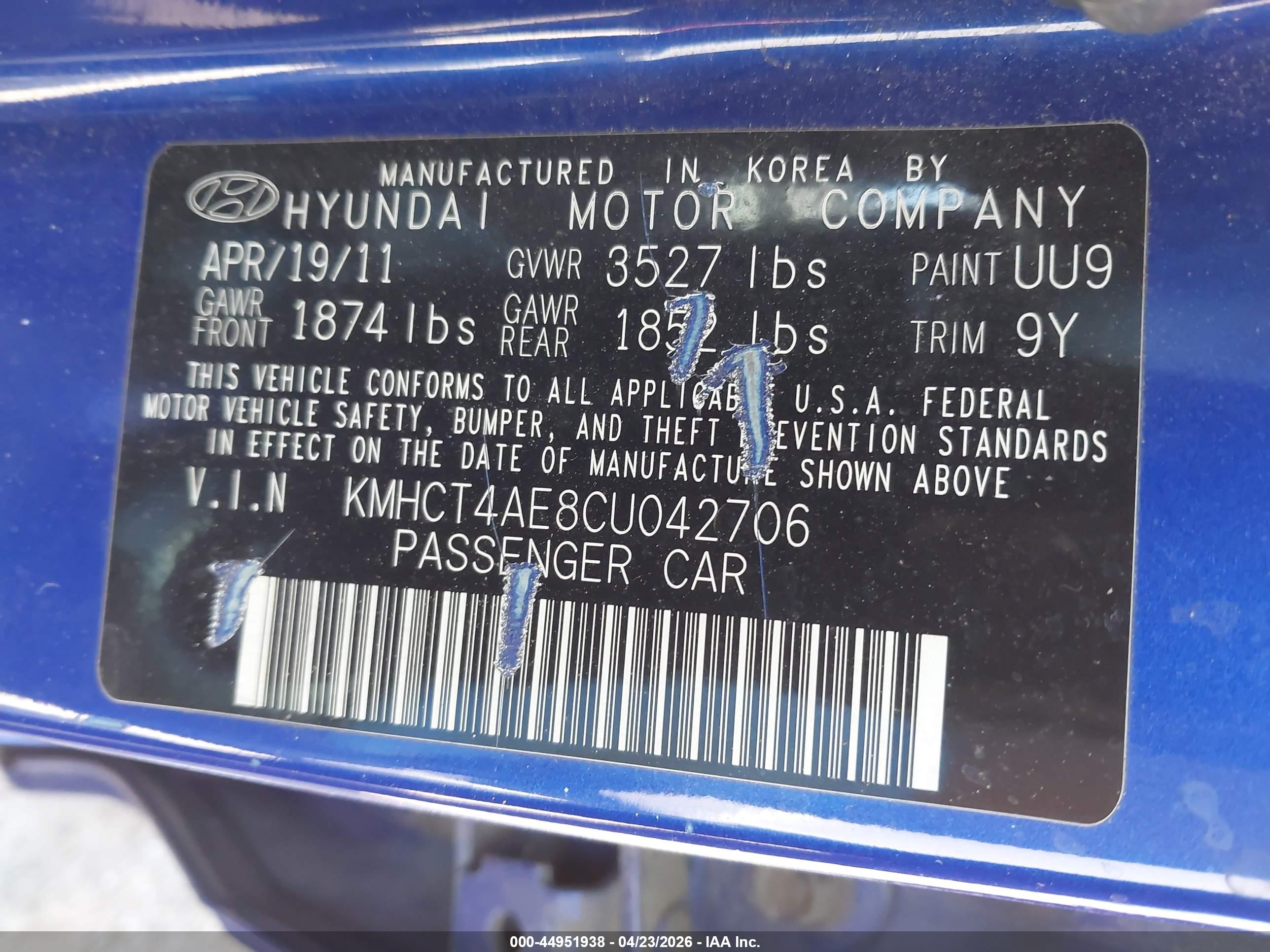 HYUNDAI ACCENT image 9