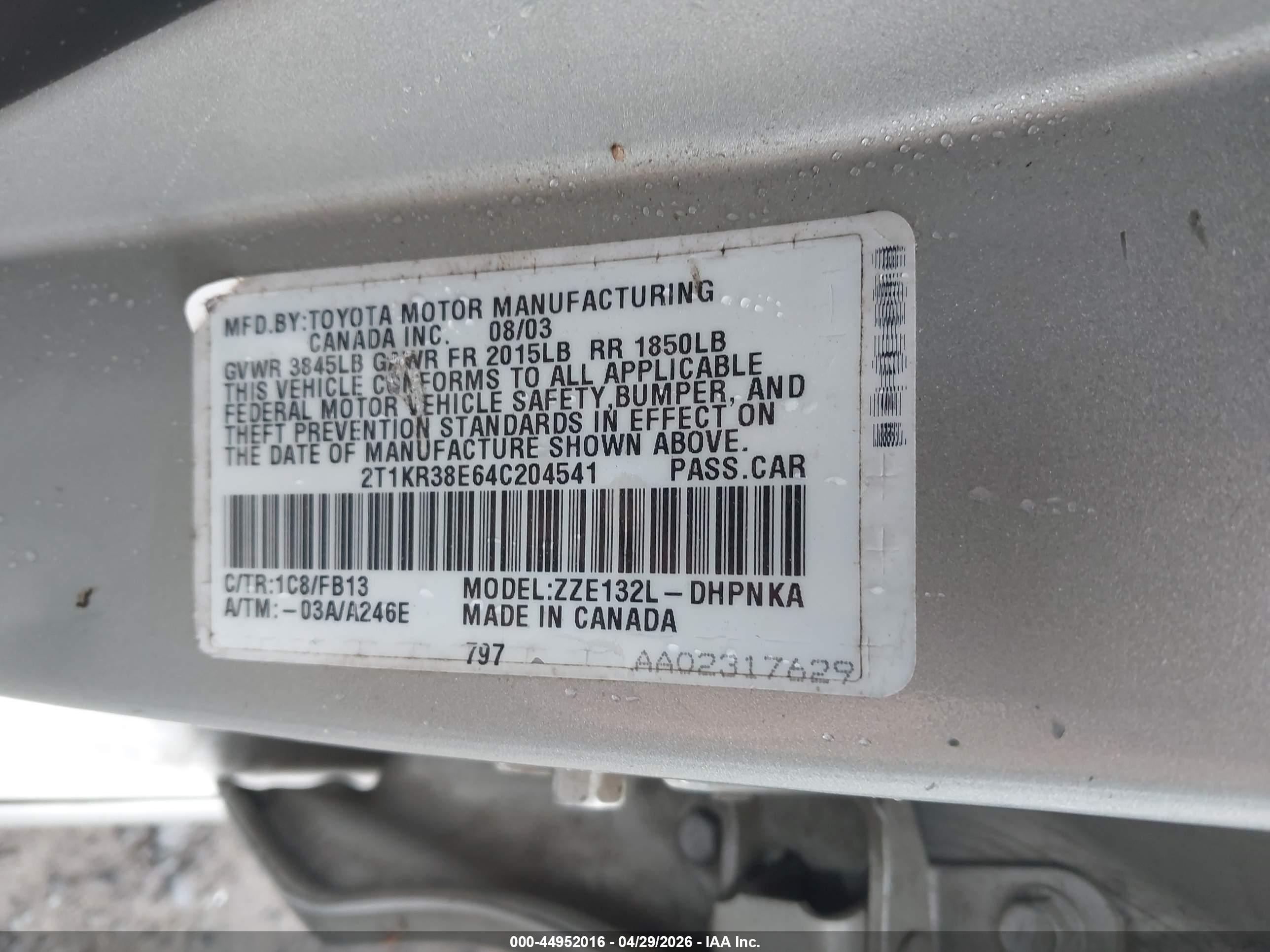 TOYOTA MATRIX image 9