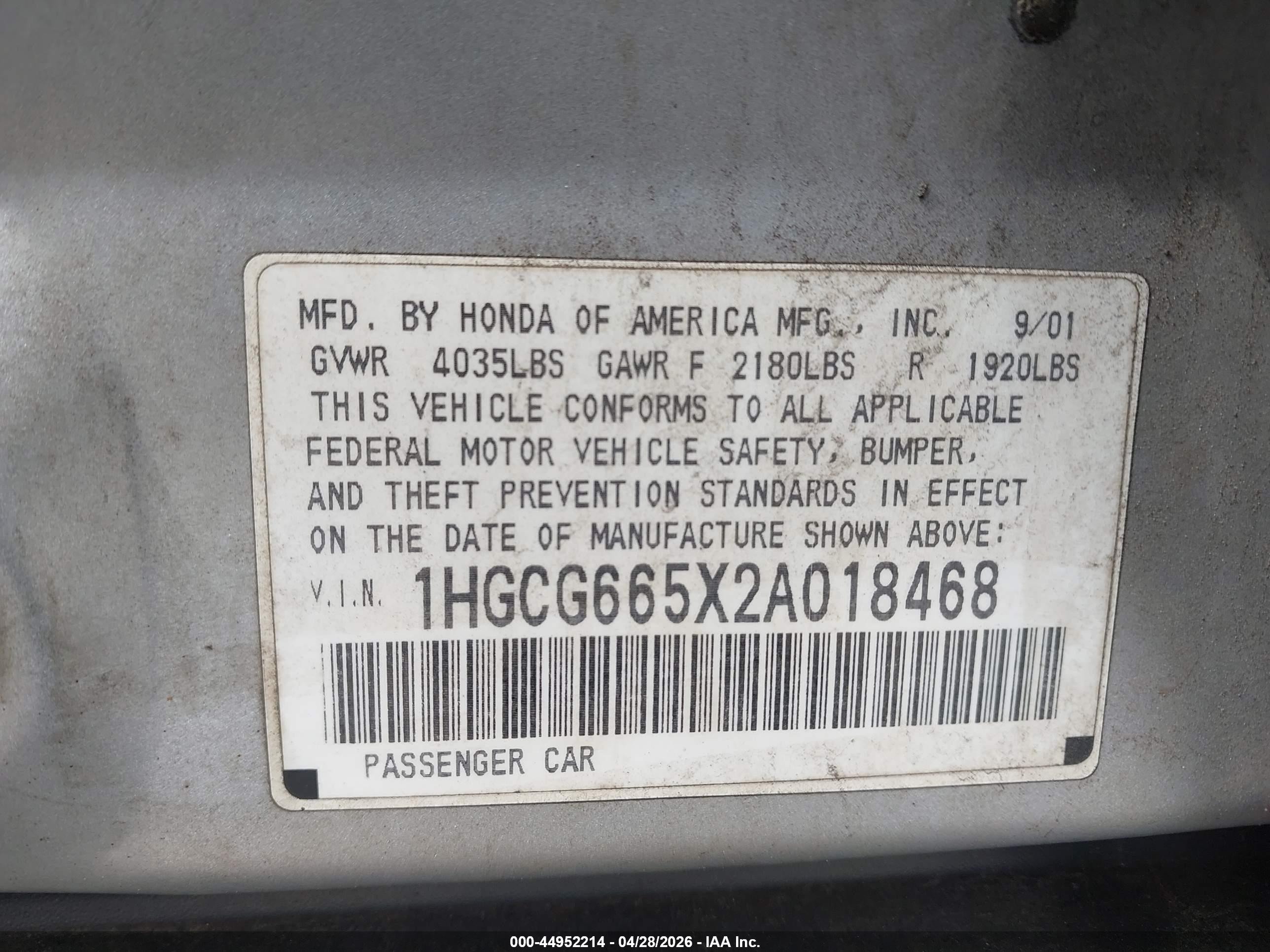 HONDA ACCORD image 9