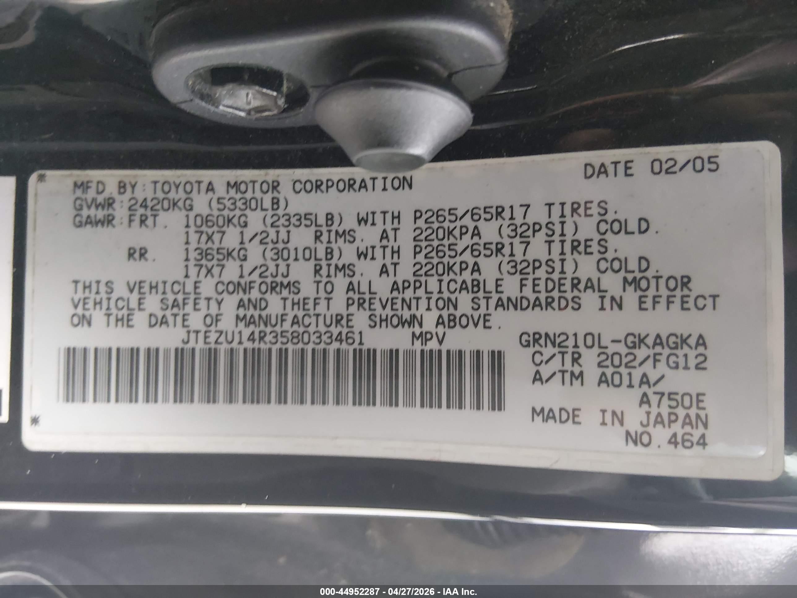 TOYOTA 4RUNNER image 9