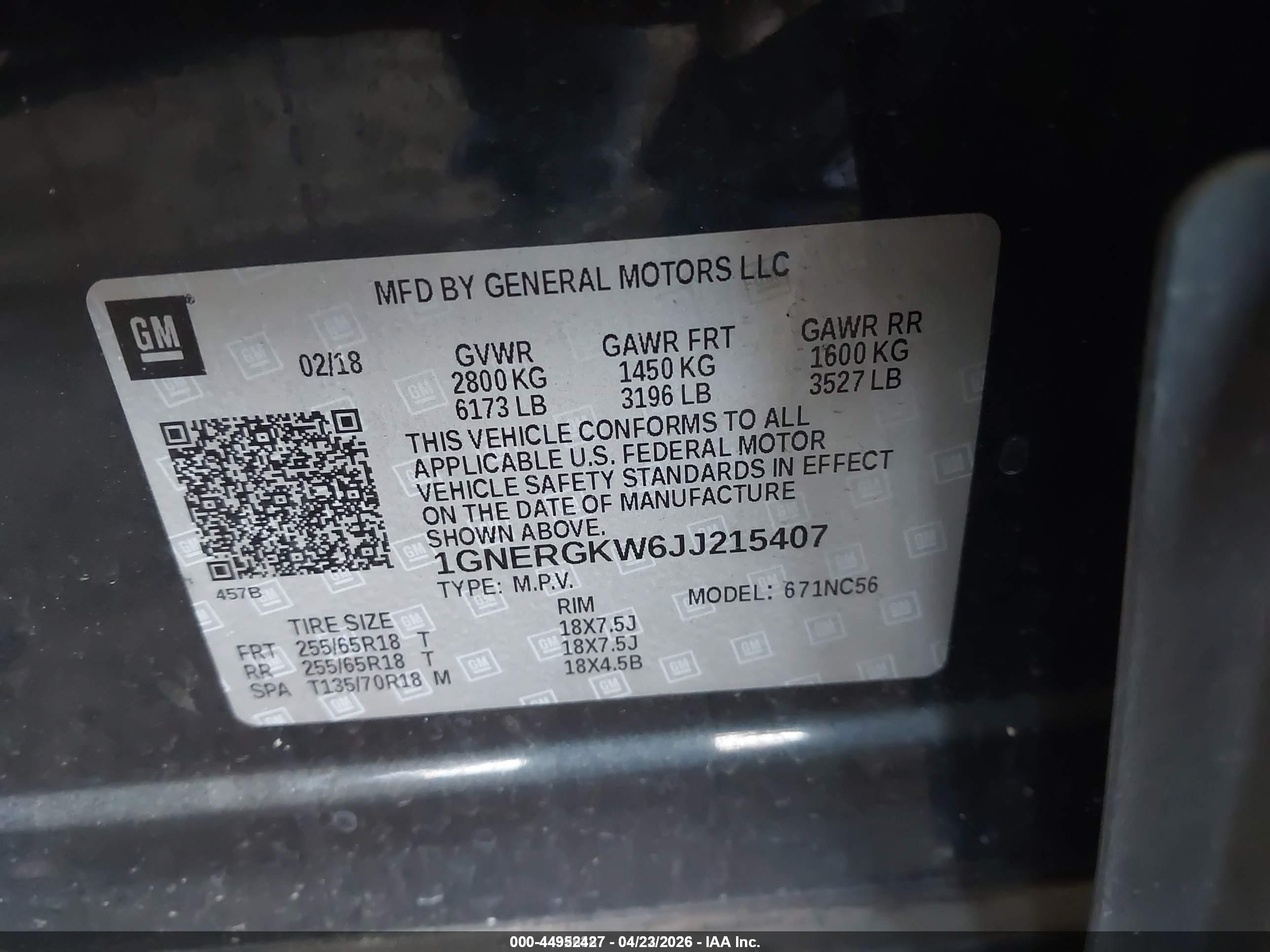 CHEVROLET TRAVERSE image 9