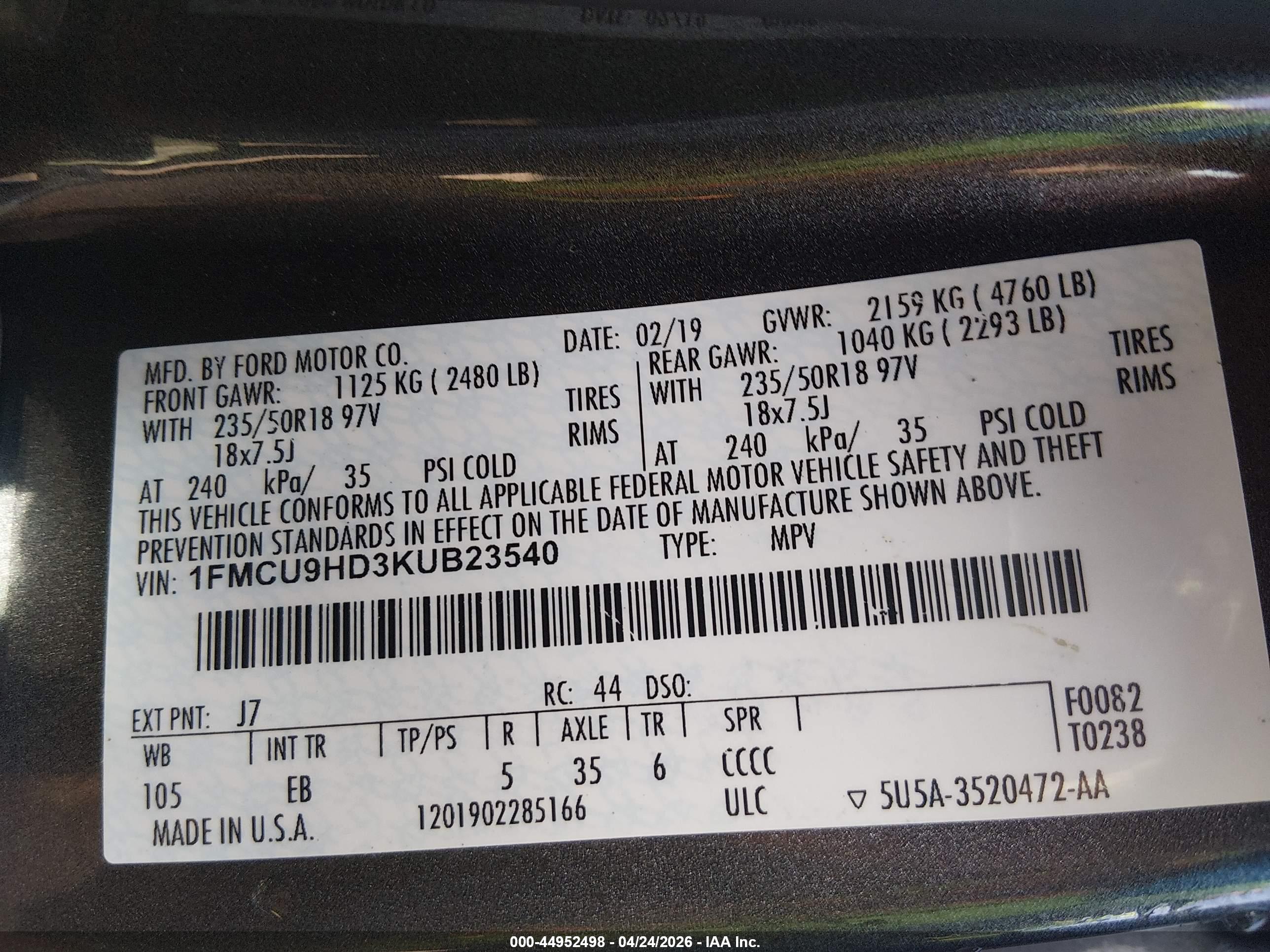 FORD ESCAPE image 9