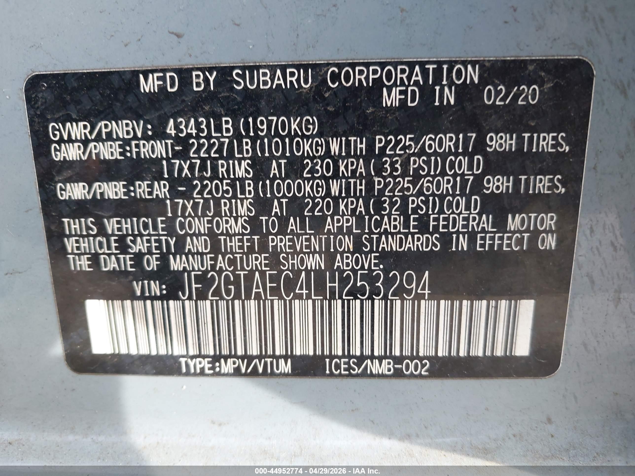 SUBARU CROSSTREK image 9