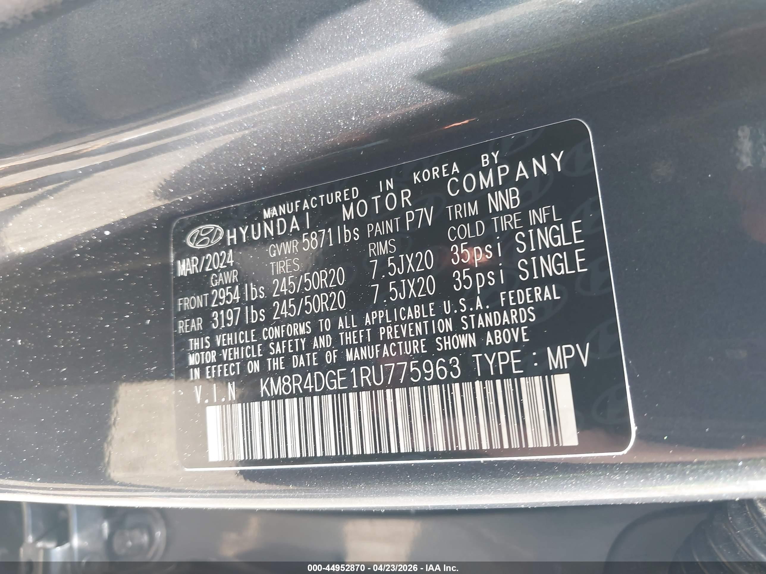 HYUNDAI PALISADE image 9