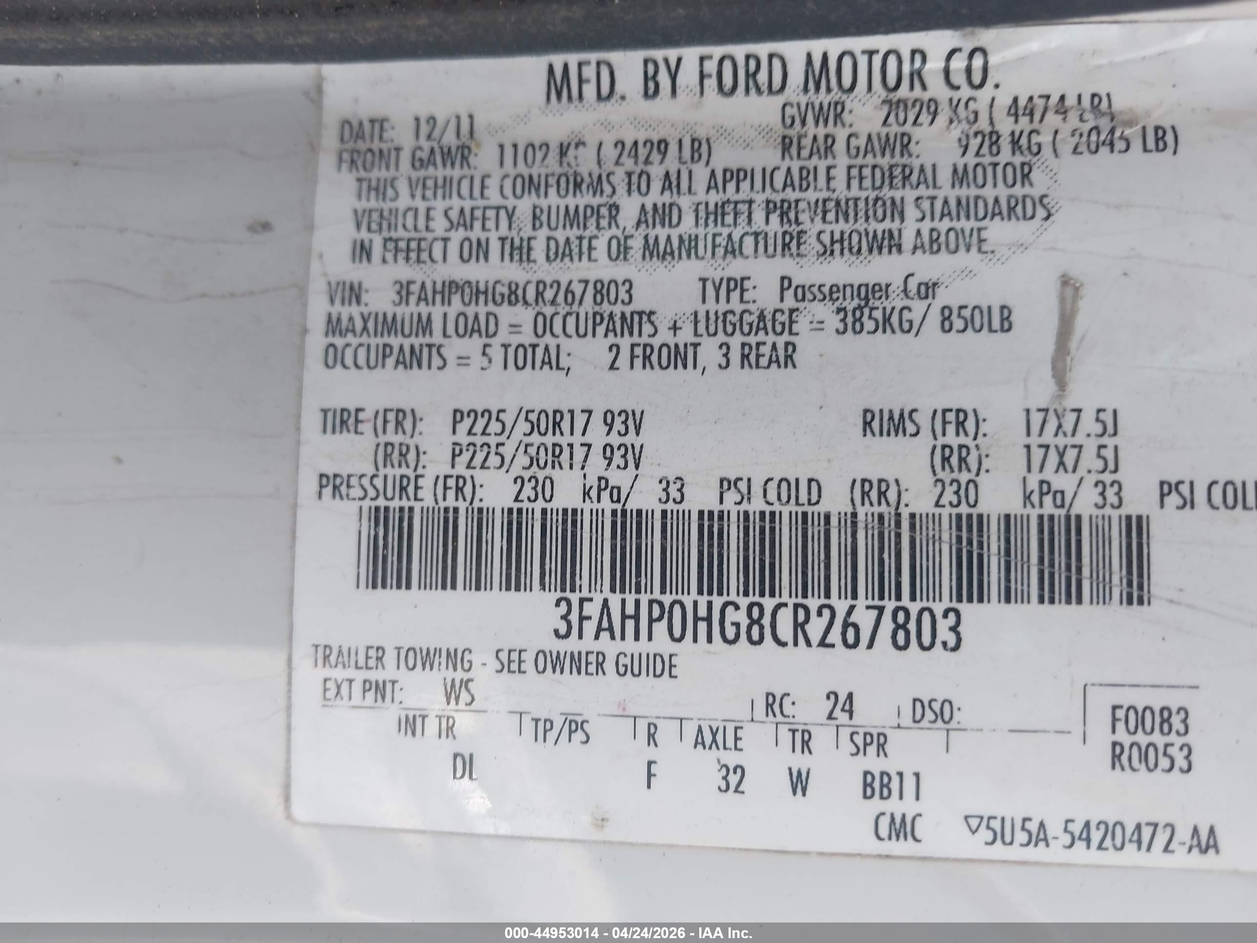 FORD FUSION image 9