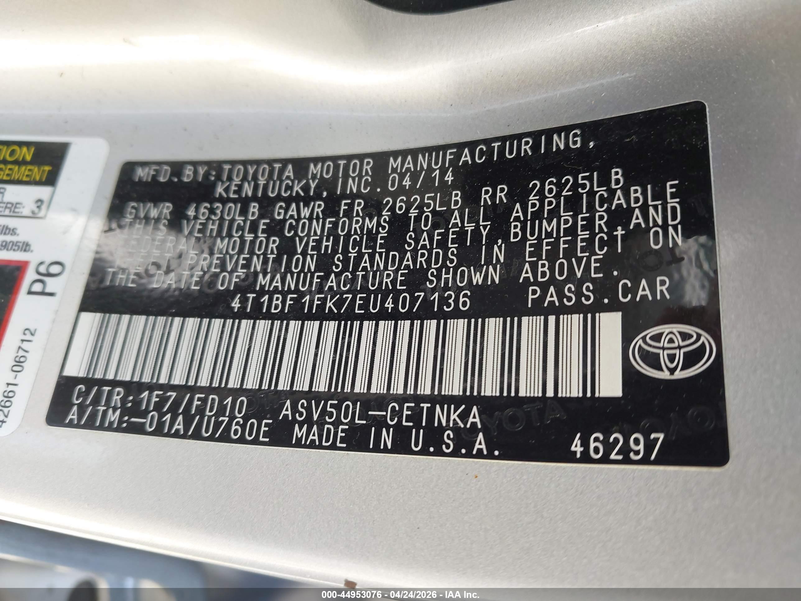 TOYOTA CAMRY image 9