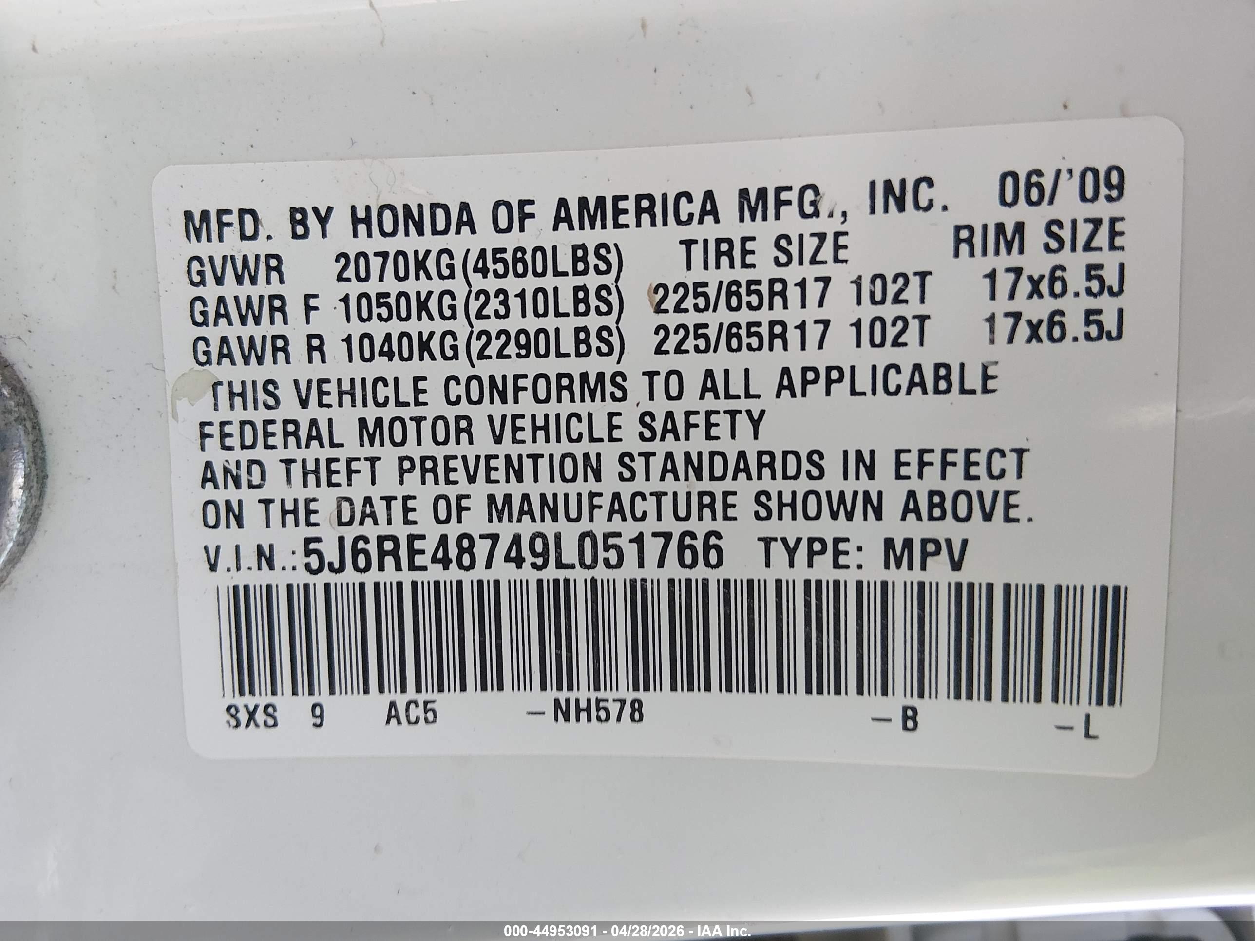 HONDA CR-V image 9