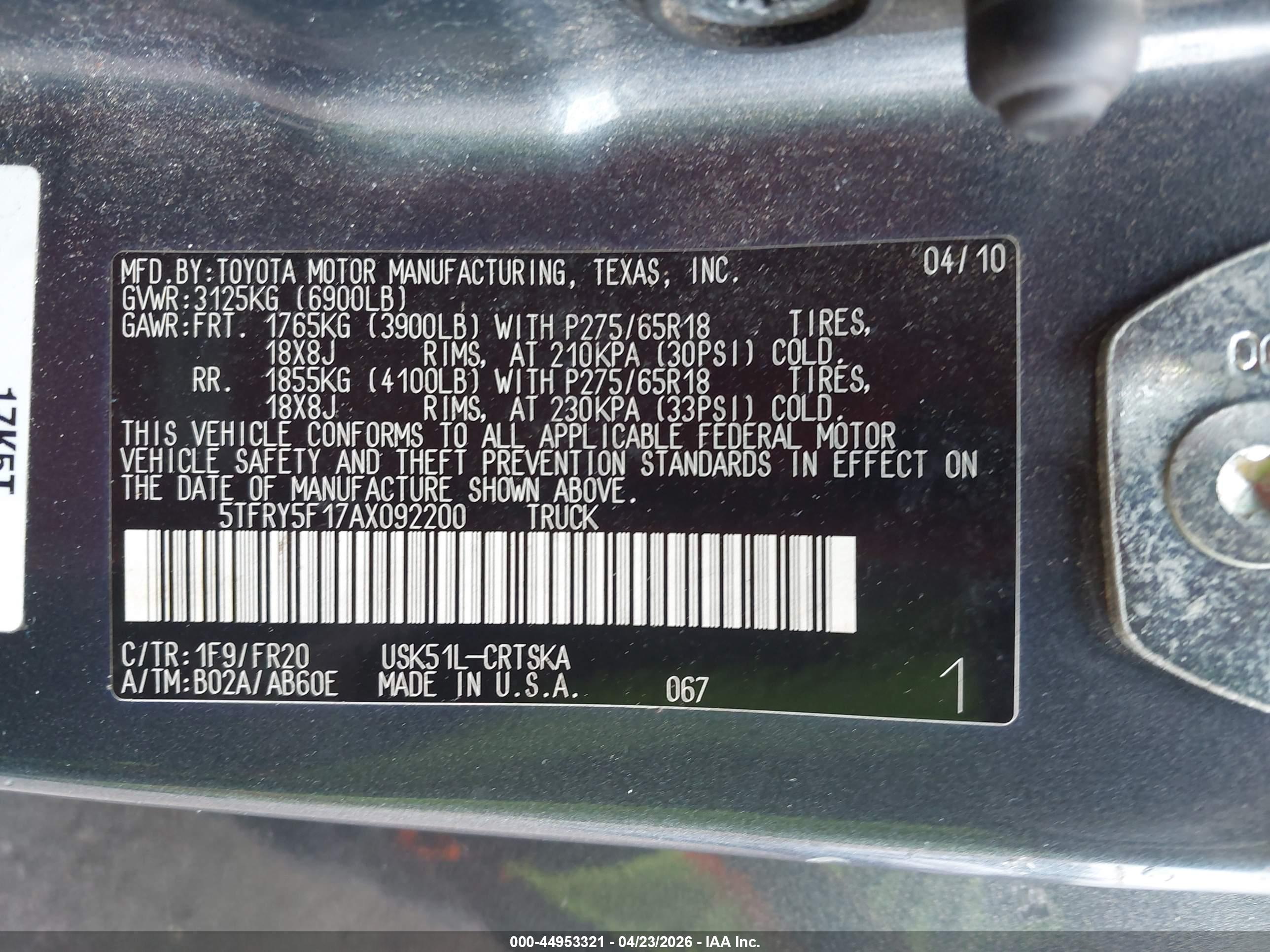 TOYOTA TUNDRA image 9