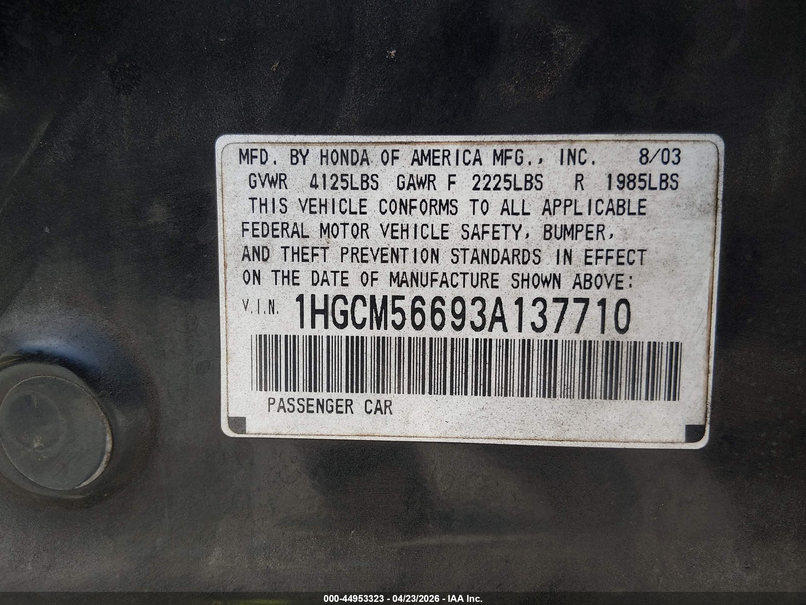 HONDA ACCORD image 9