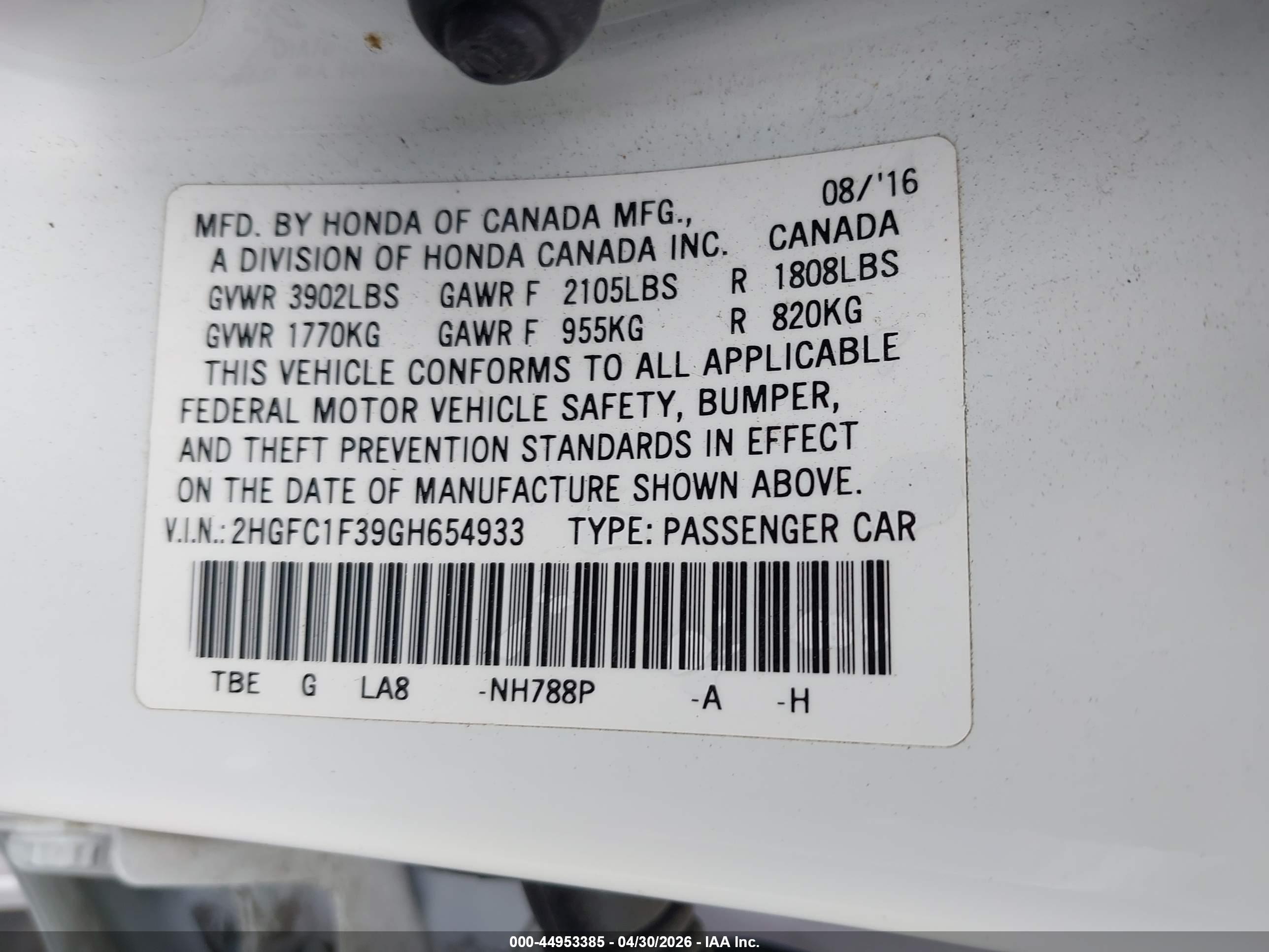 HONDA CIVIC image 9