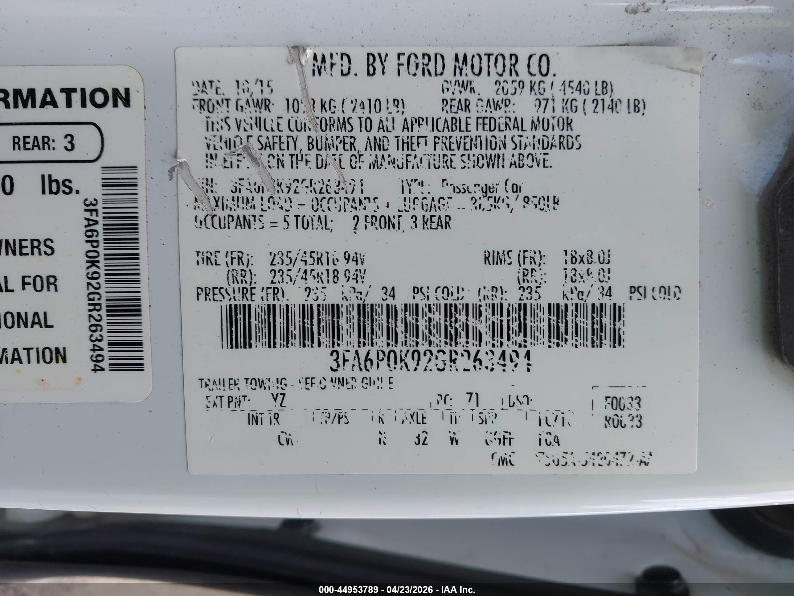 FORD FUSION image 9