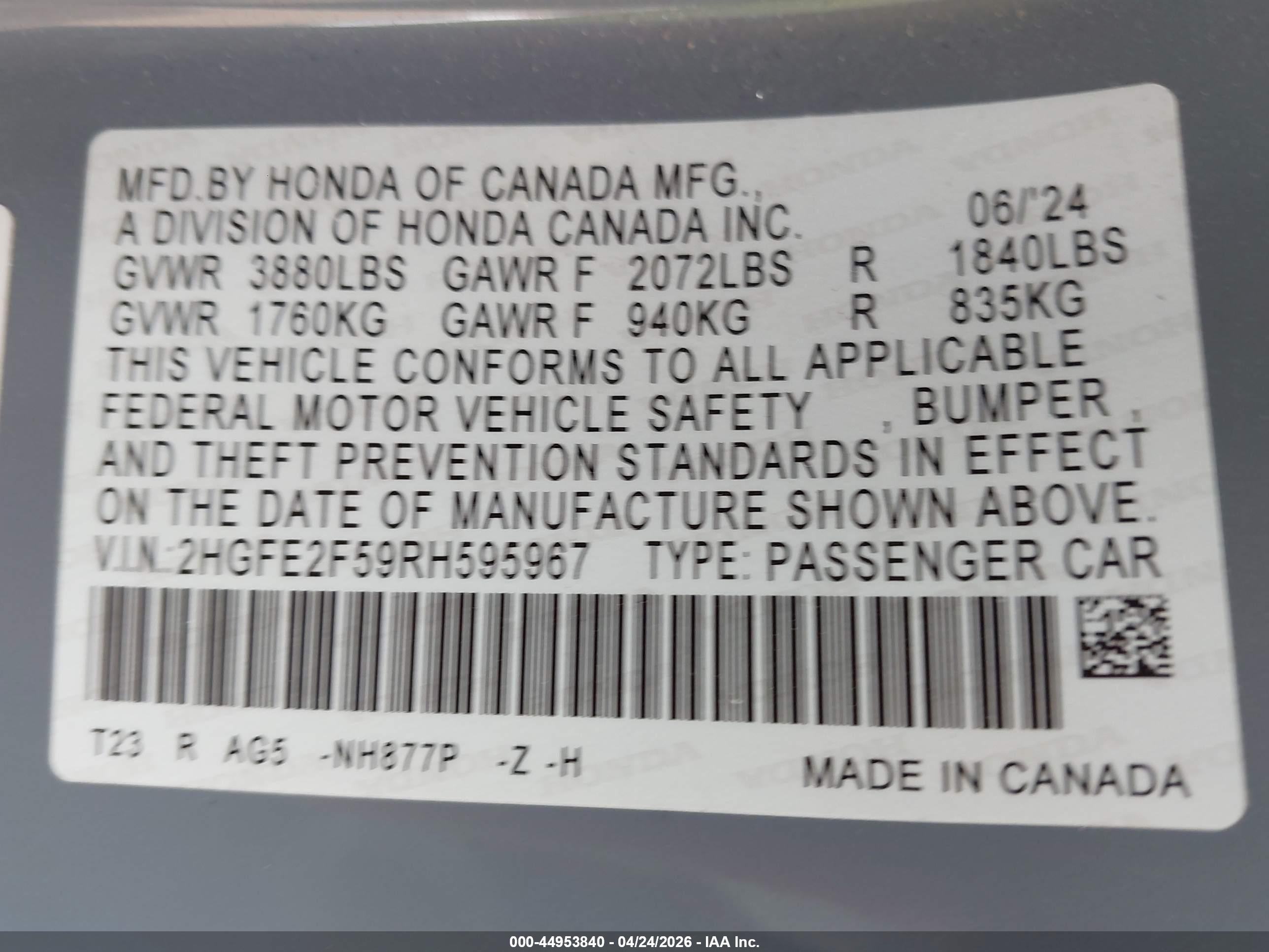 HONDA CIVIC image 9